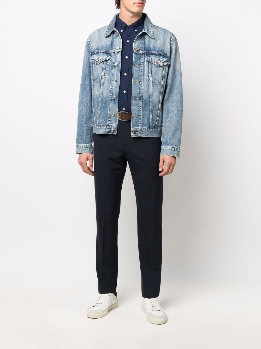 Slbdppcs-Ls- Shirt Blue Camicia