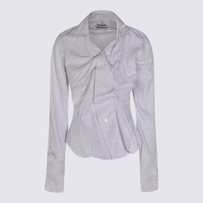 Vivienne Westwood Shirts Blue/brown _co Pa