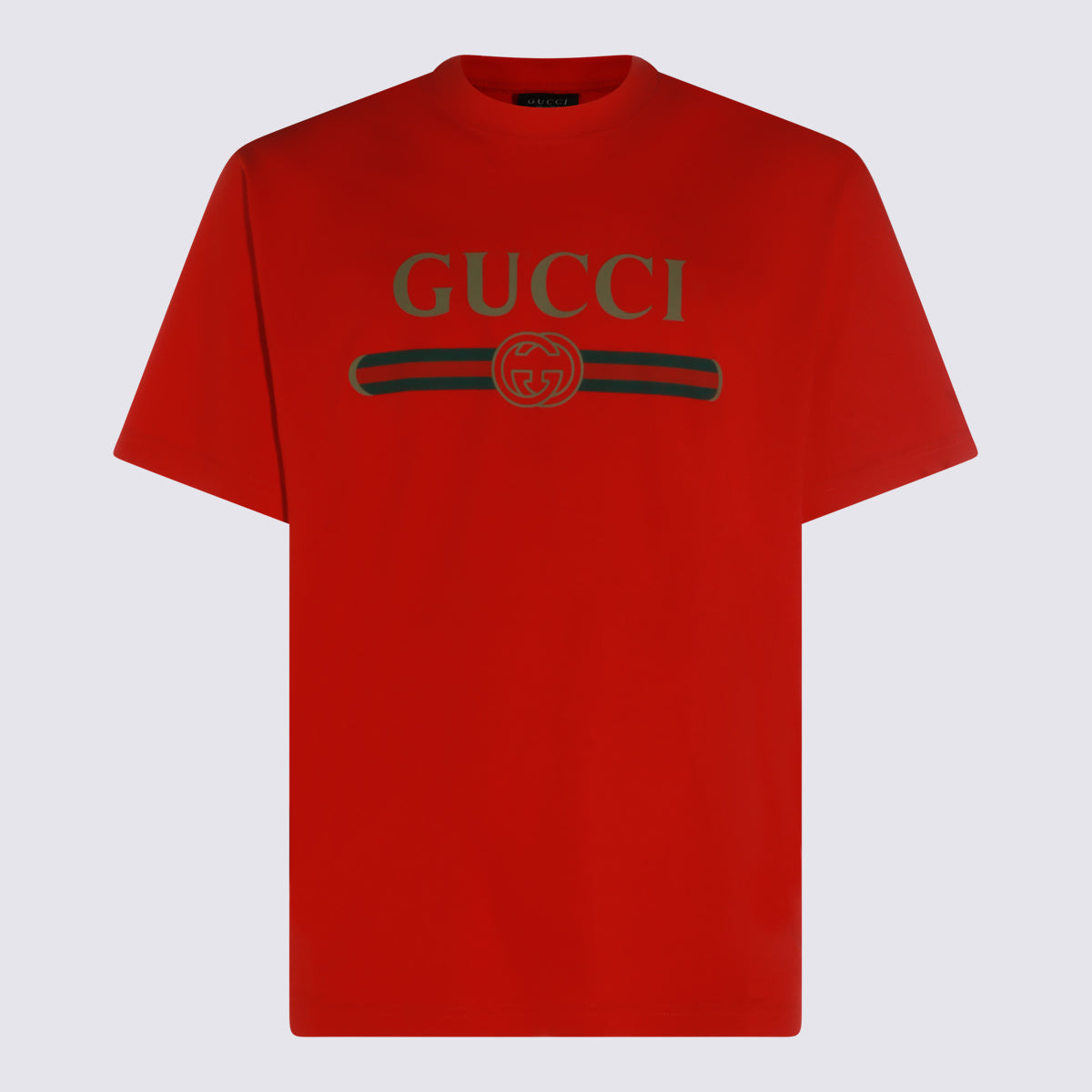 Gucci T-shirts and Polos Red _co Silk
