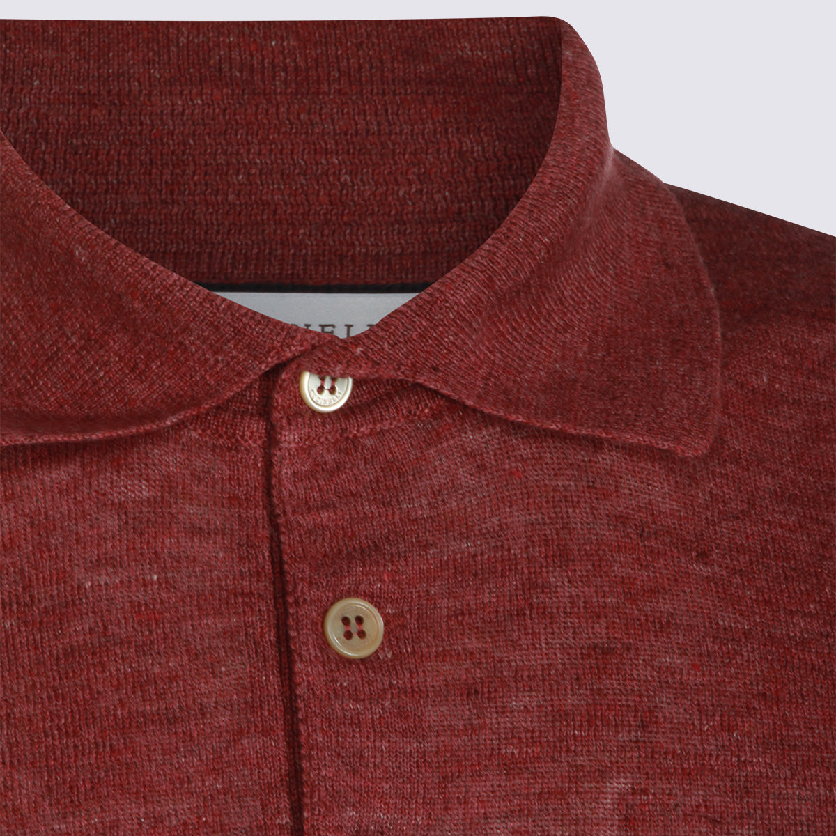 Brunello Cucinelli T-shirts and Polos Burgundy _li Co