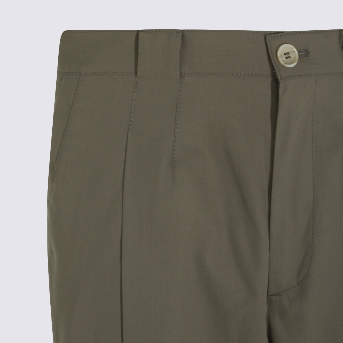 Brunello Cucinelli Trousers Olive Green _co