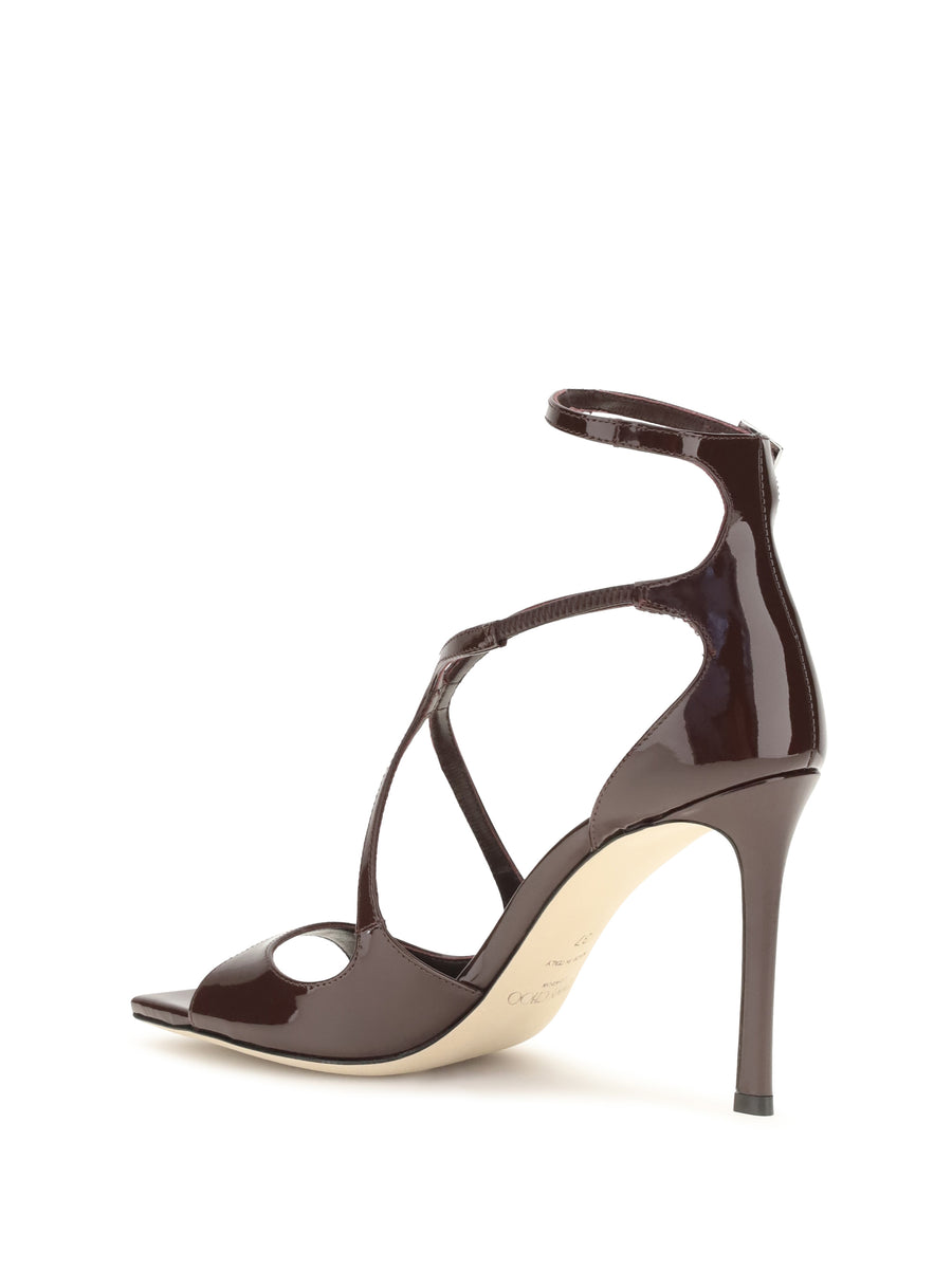 Sandals Azia Deep Merlot Patent Leather Calf Pumps