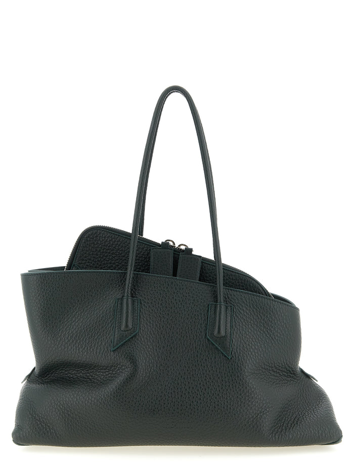 La Passeggiata Medium shoulder bag Green Calfskin Leather (bos Taurus)