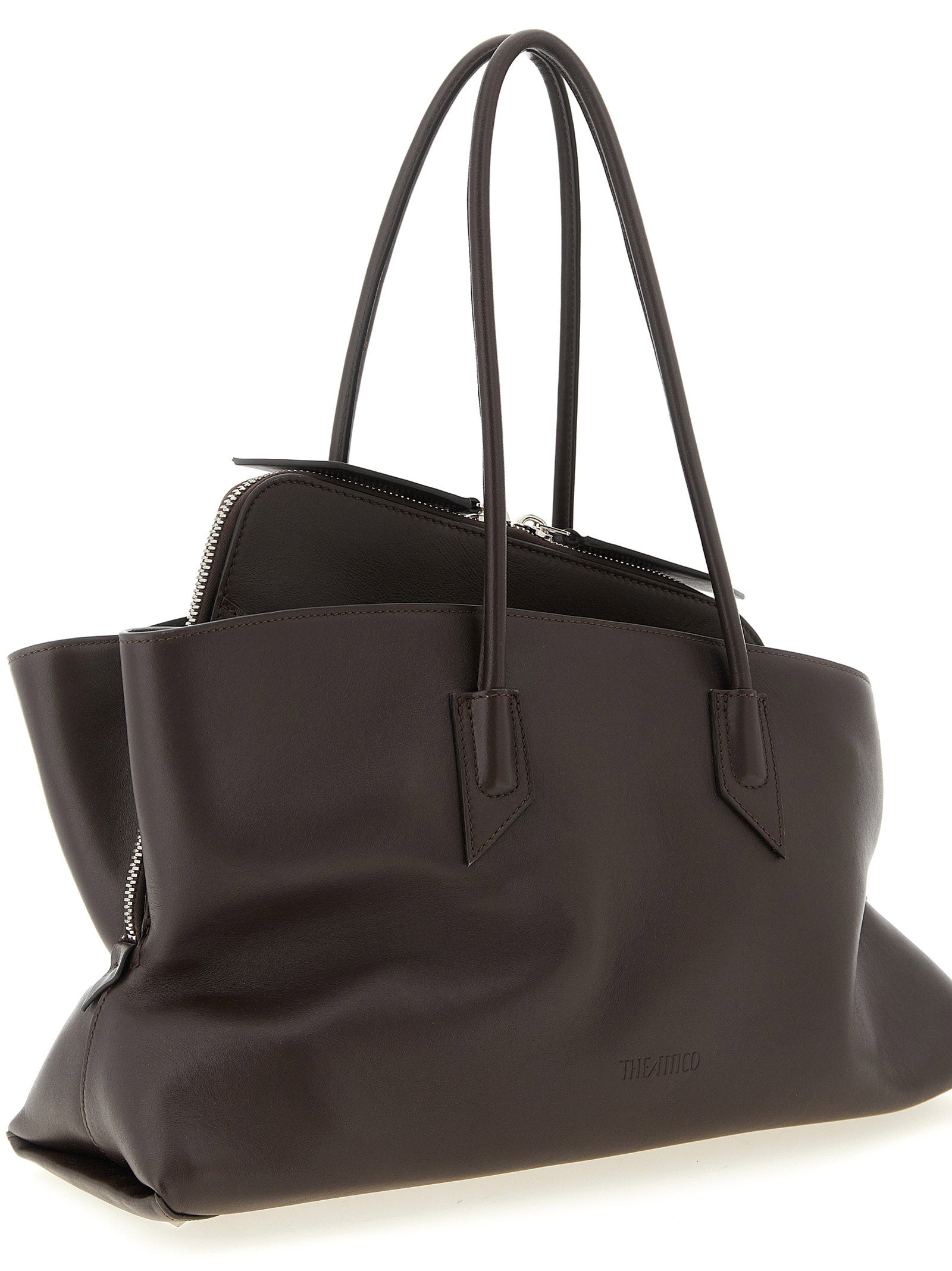 La Passeggiata Medium Shoulder Bag Brown Calfskin Leather (bos Taurus)