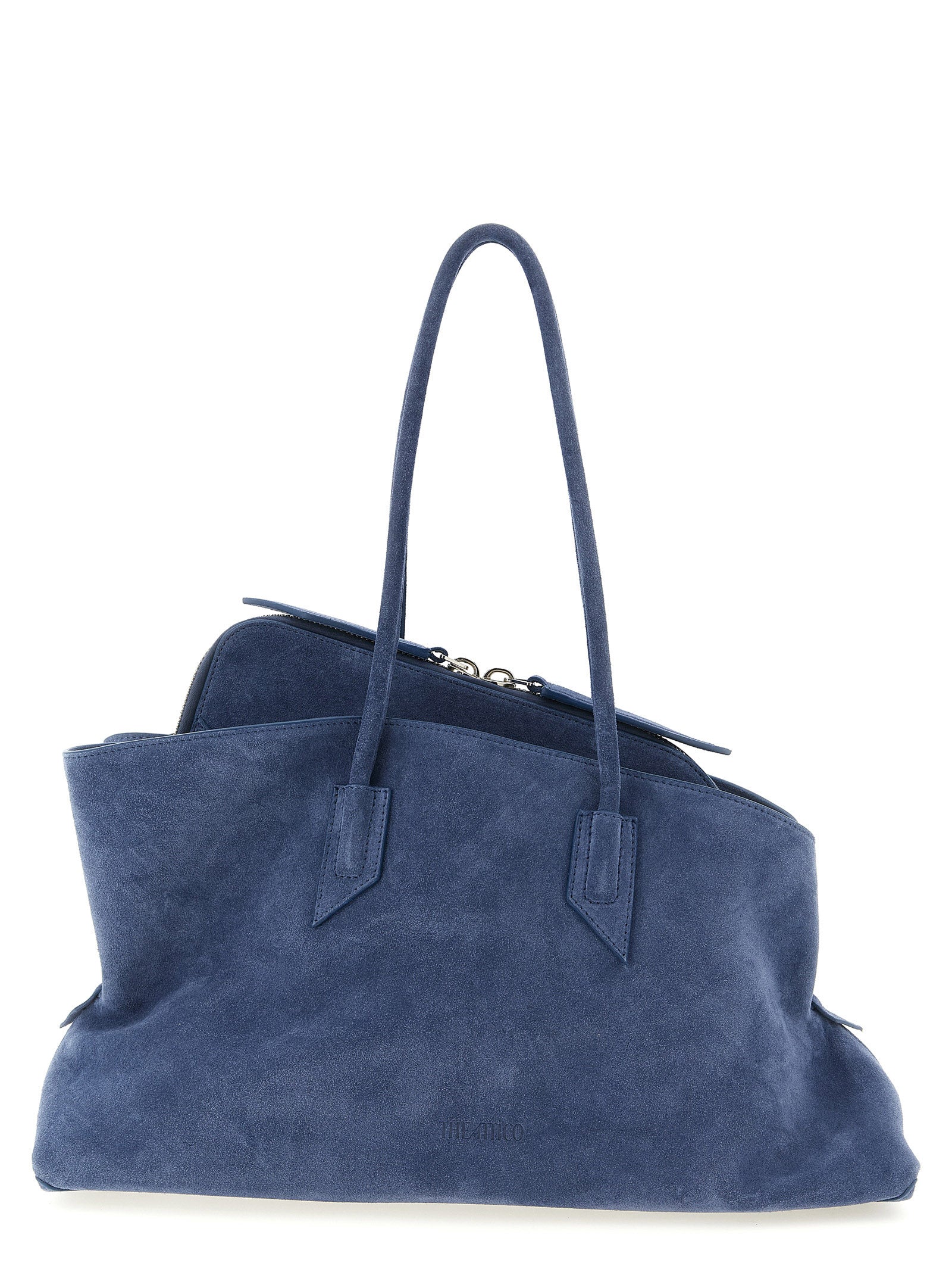La Passeggiata Medium shoulder bag Blue Calfskin Leather (bos Taurus)
