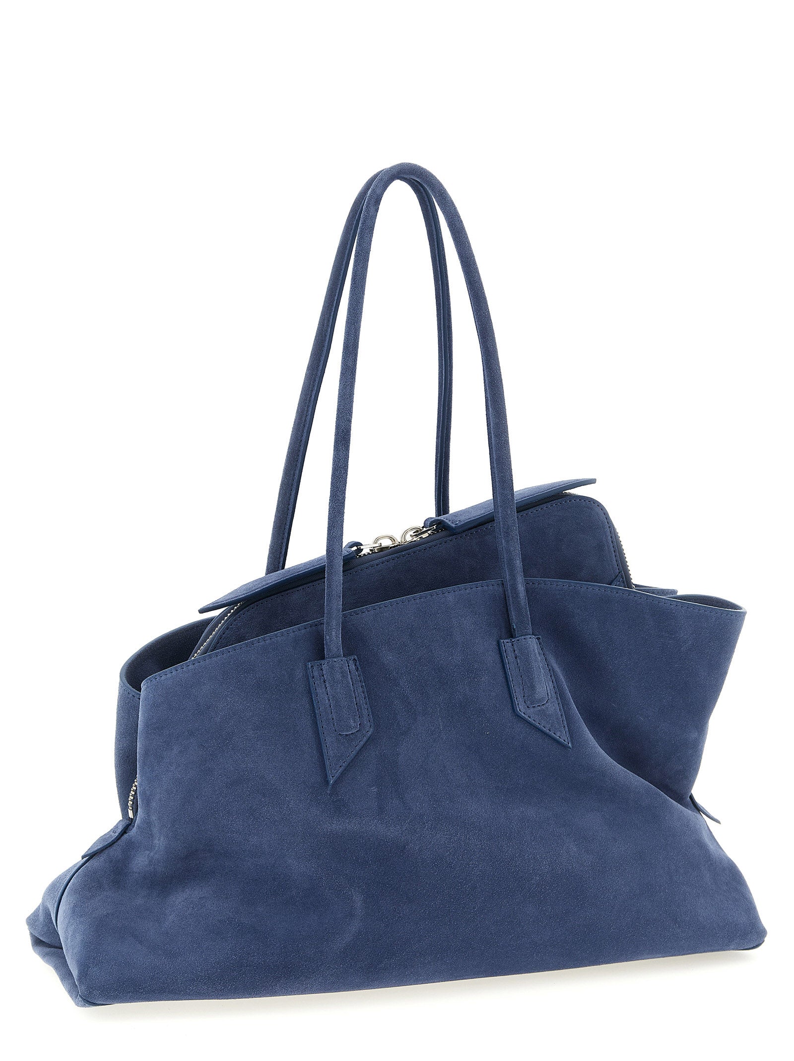 La Passeggiata Medium shoulder bag Blue Calfskin Leather (bos Taurus)