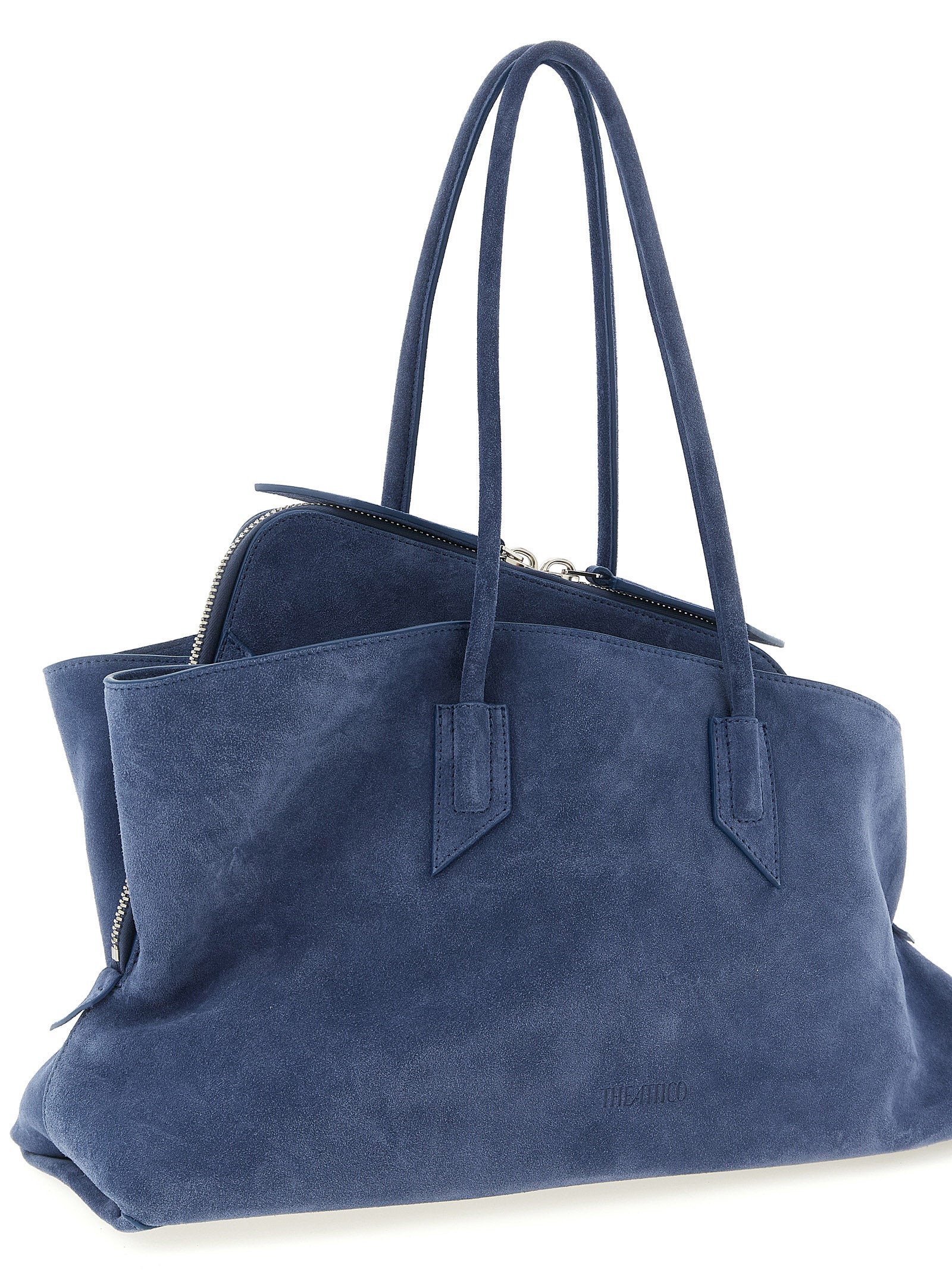 La Passeggiata Medium shoulder bag Blue Calfskin Leather (bos Taurus)