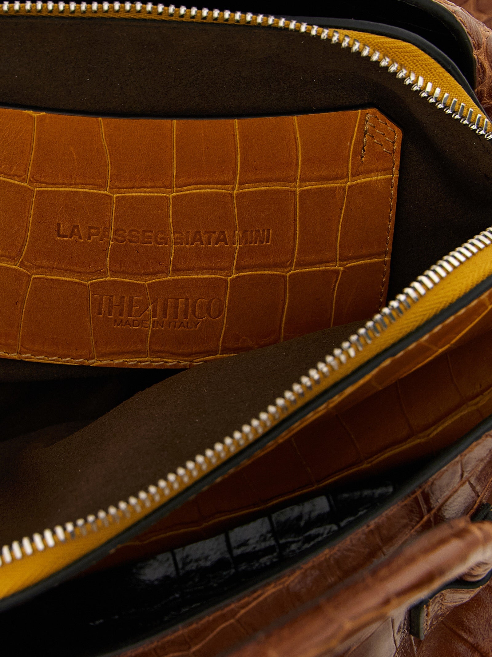 La Passeggiata Mini handbag Brown Calfskin Leather (bos Taurus) Hand Bags