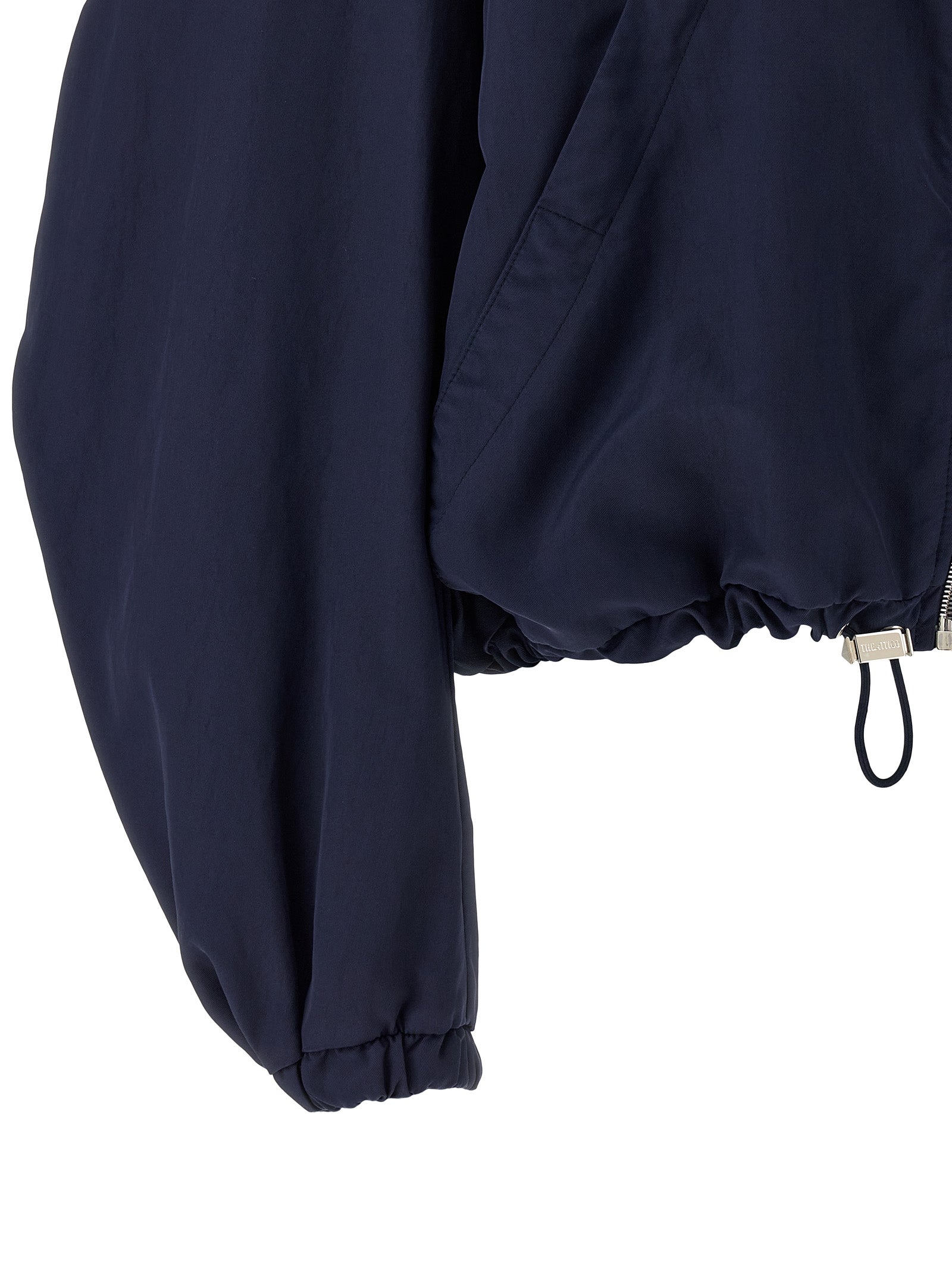 Hooded bomber jacket Blue Polyamide Down Jacket, Parka, Casual