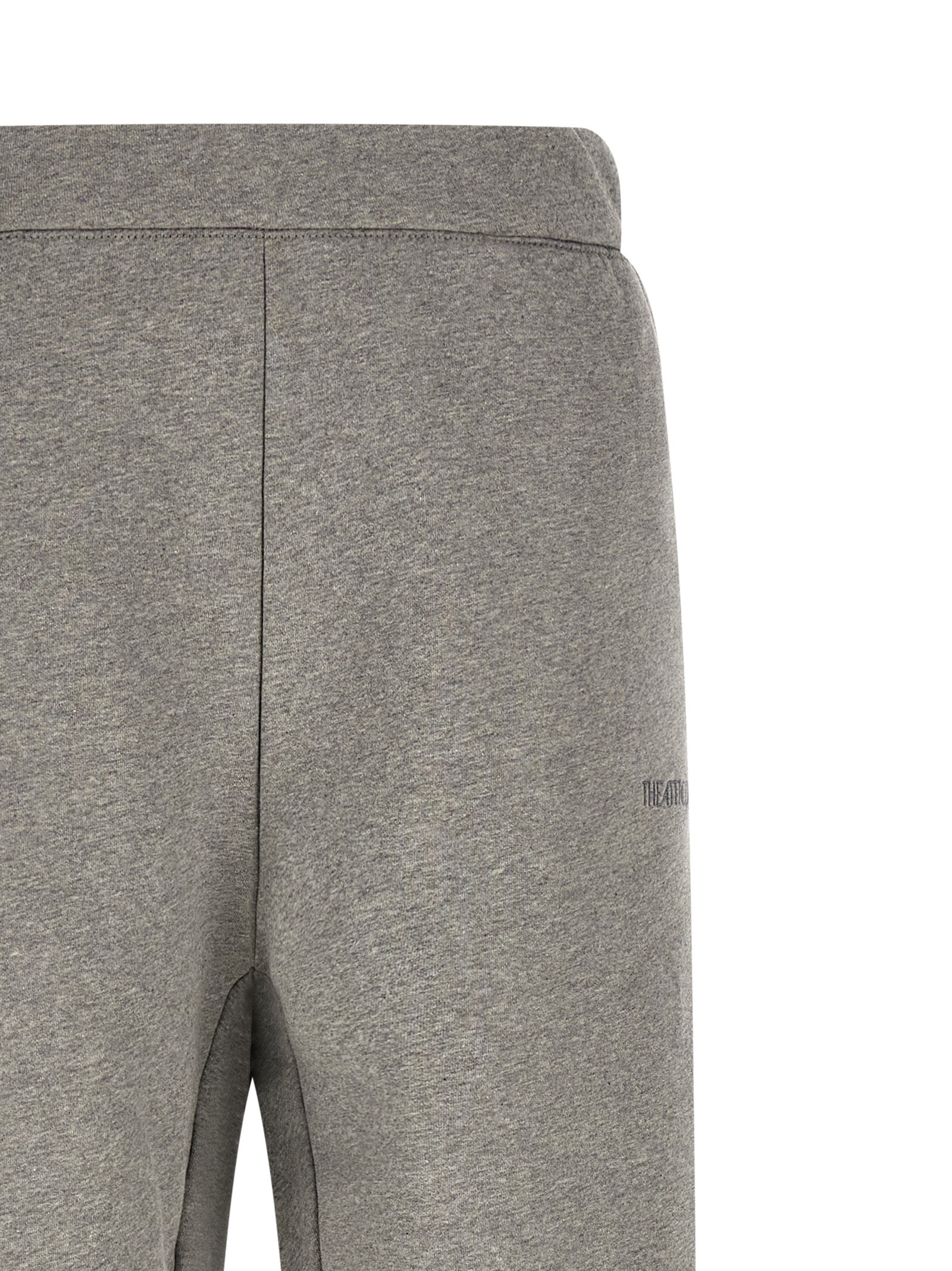 Logo embroidery joggers Gray Cotton Pant