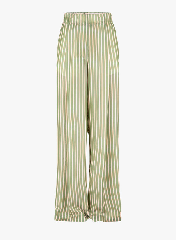 Dries Van Noten Cupro trousers in green