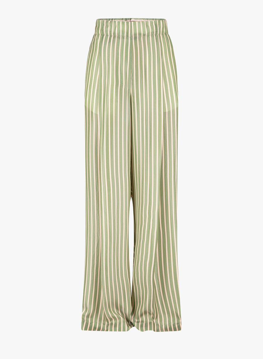 Dries Van Noten Cupro trousers in green