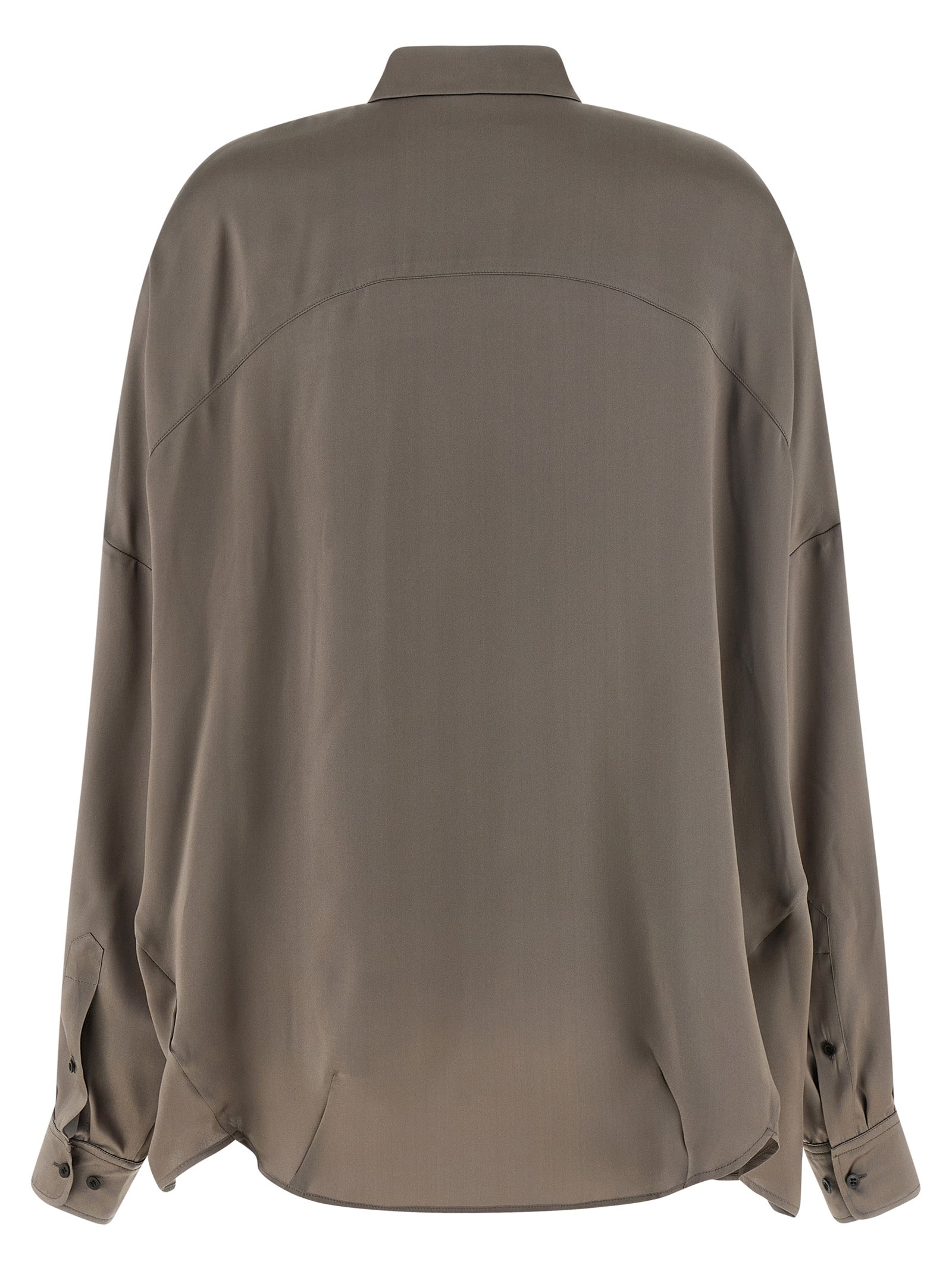 Casia shirt Gray Silk Shirt, Blouse