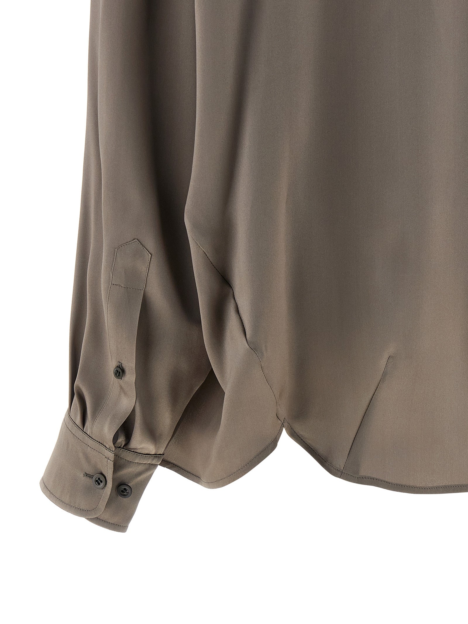 Casia shirt Gray Silk Shirt, Blouse