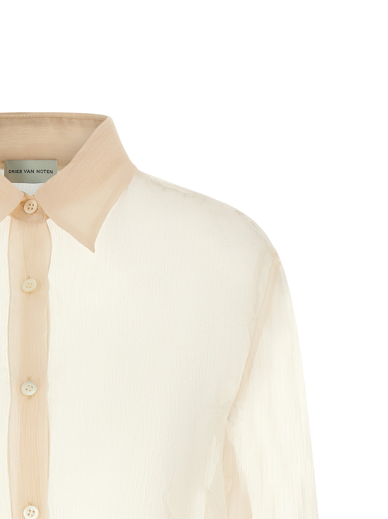 Cloudy Shirt Beige Silk Shirt, Blouse
