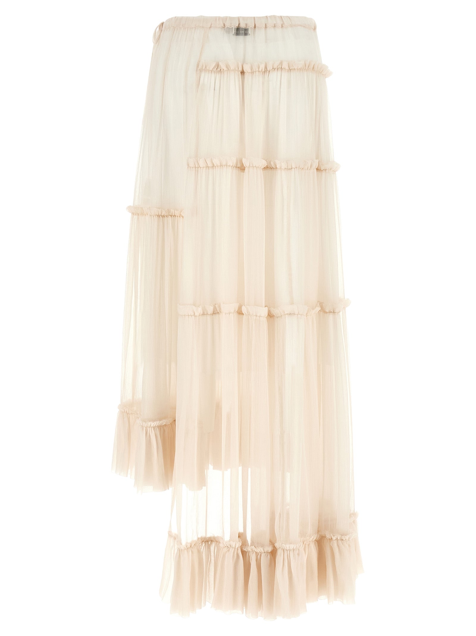 Sunia Bis Skirt Beige Silk