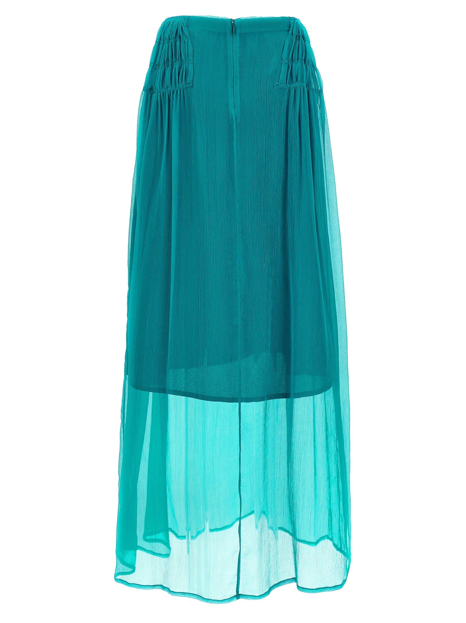 Scarlett Skirt Green Silk