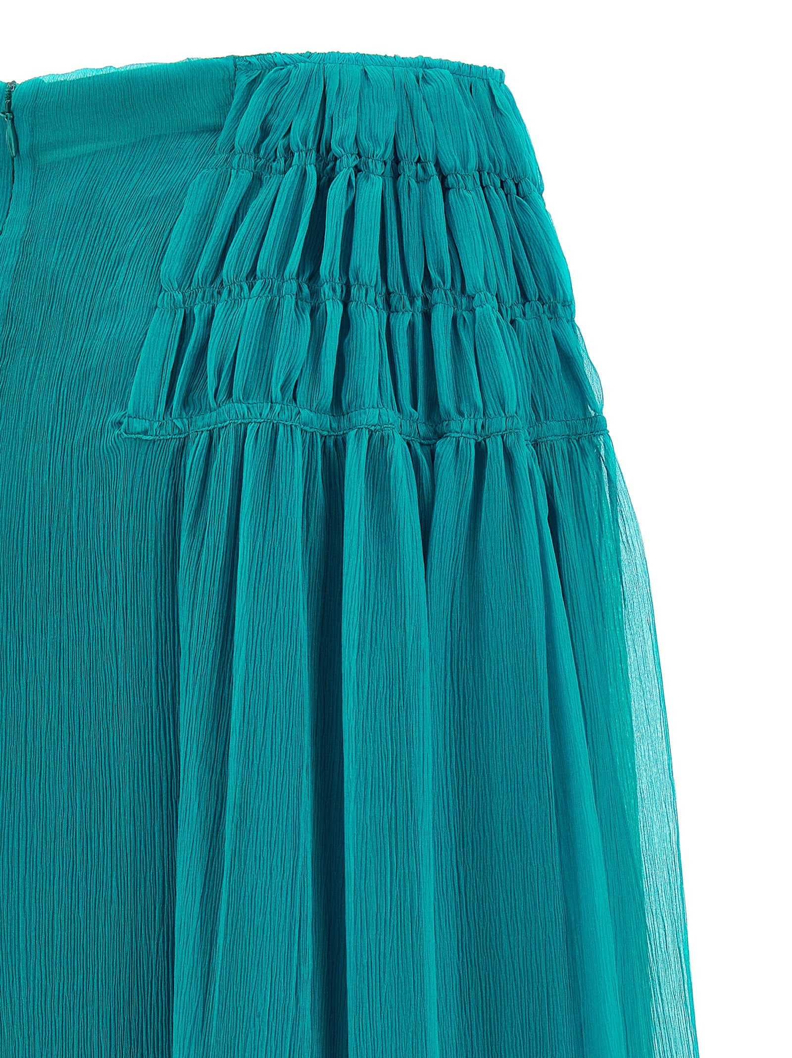 Scarlett Skirt Green Silk