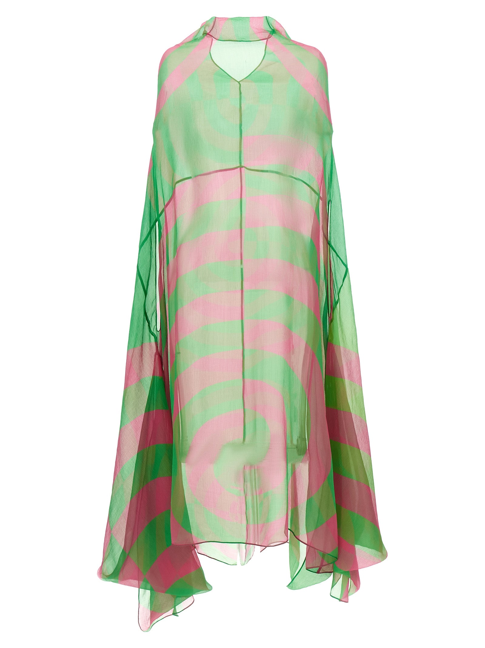 Ducy Dress Green Silk