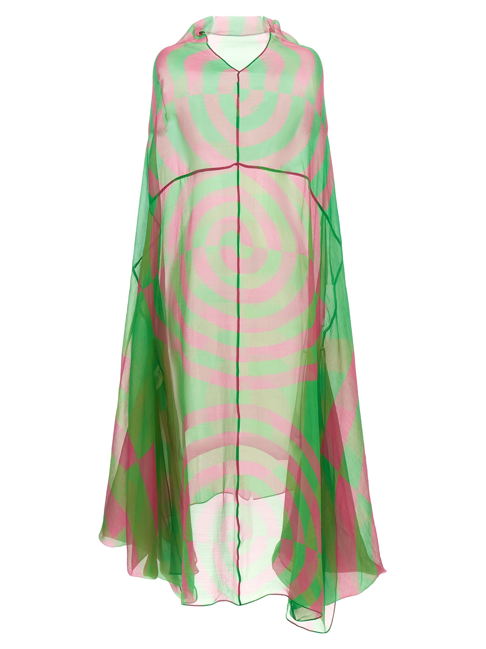 Ducy Dress Green Silk