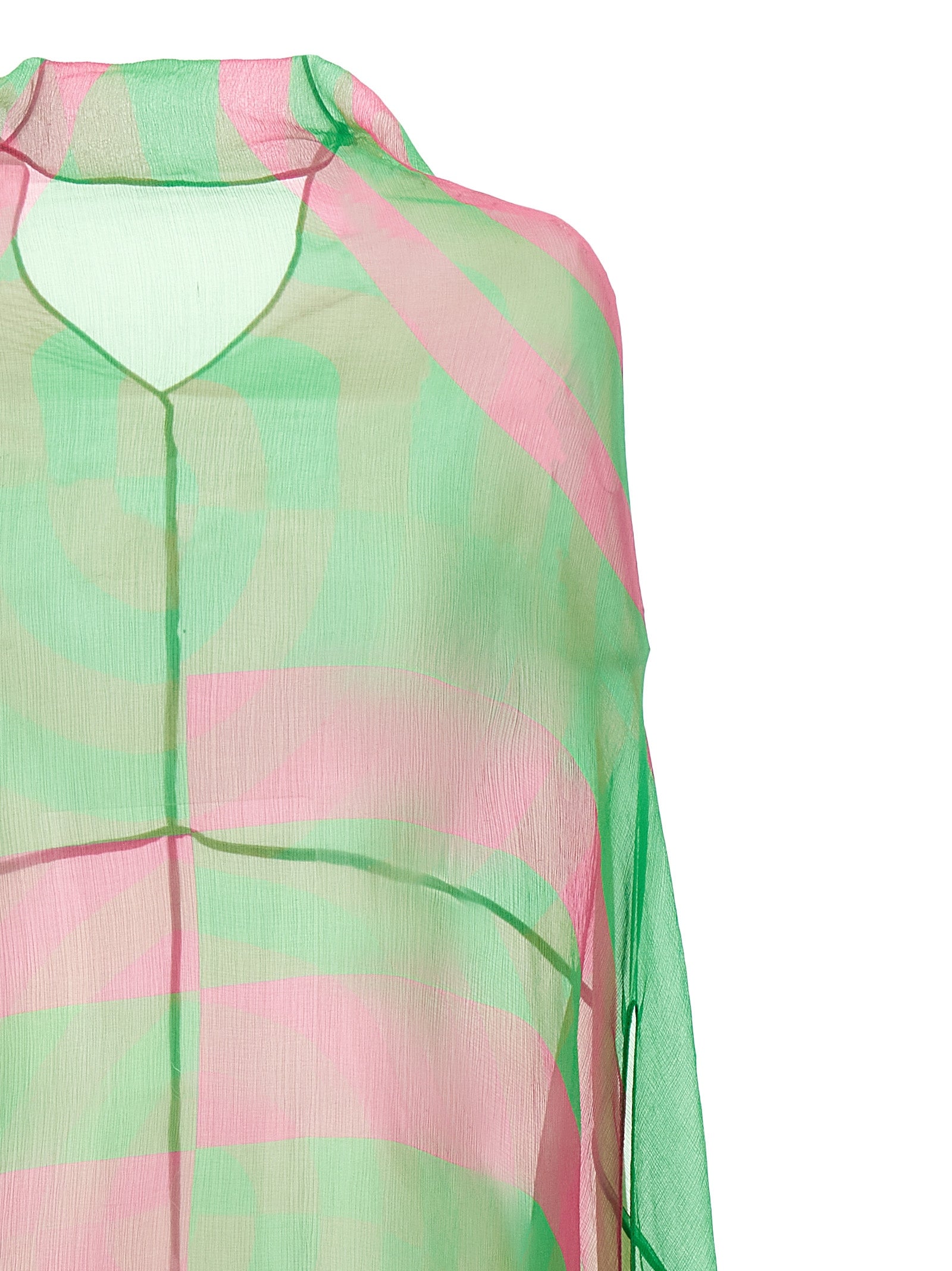 Ducy Dress Green Silk