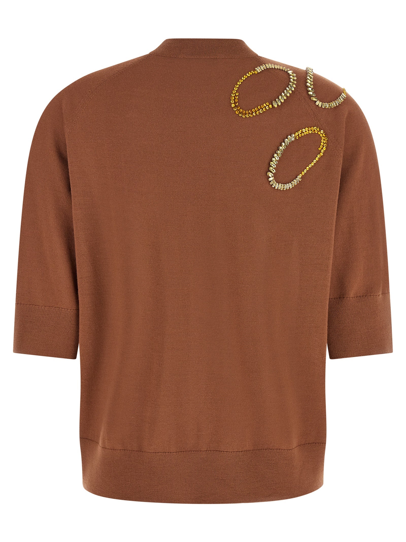 Tuan sweater Brown Merino Wool Sweater, Cardigans