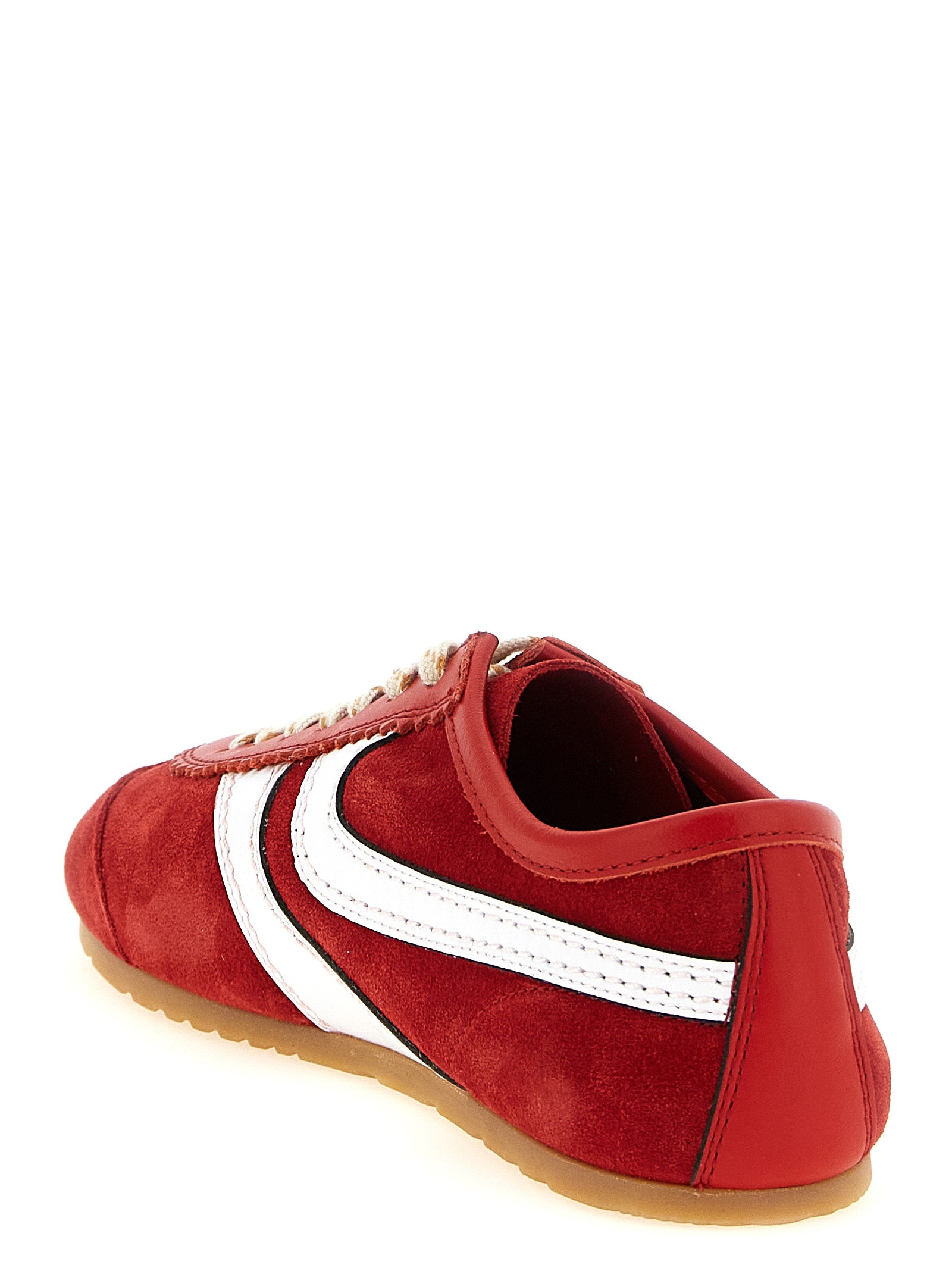 Suede sneakers Red Calfskin Leather Cow