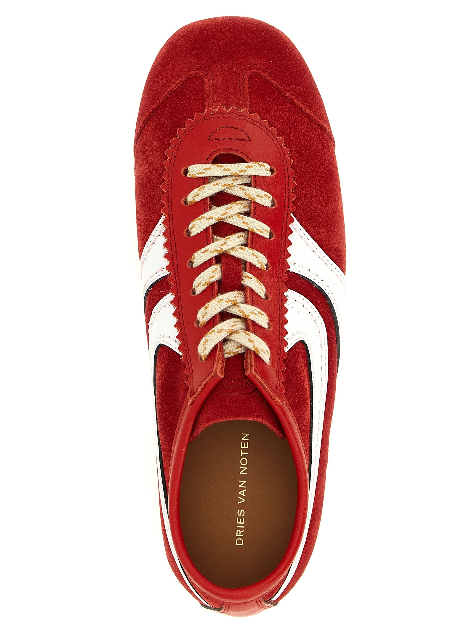 Suede sneakers Red Calfskin Leather Cow