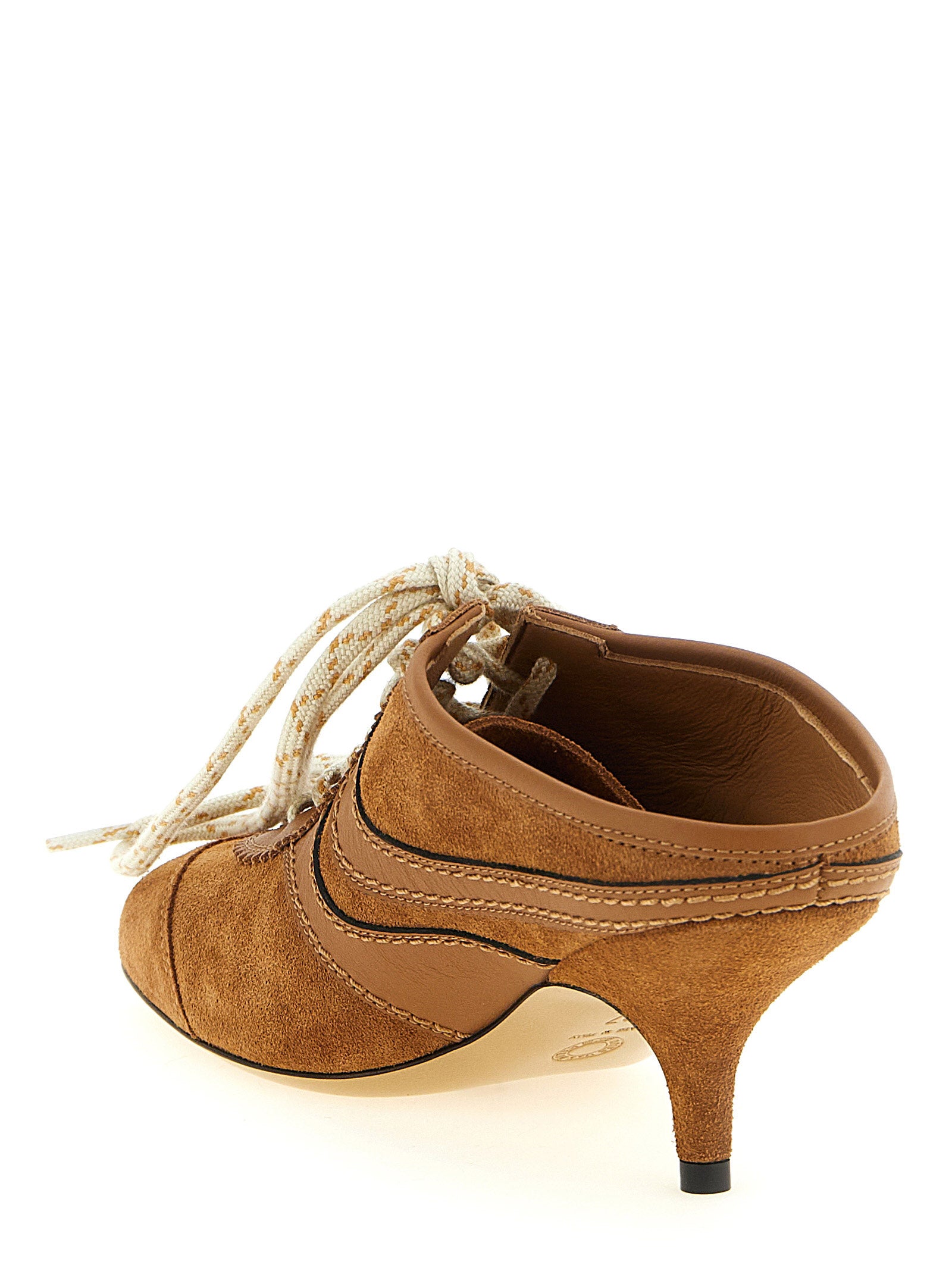 Heeled Suede sneakers Brown Calfskin Leather (bos Taurus)