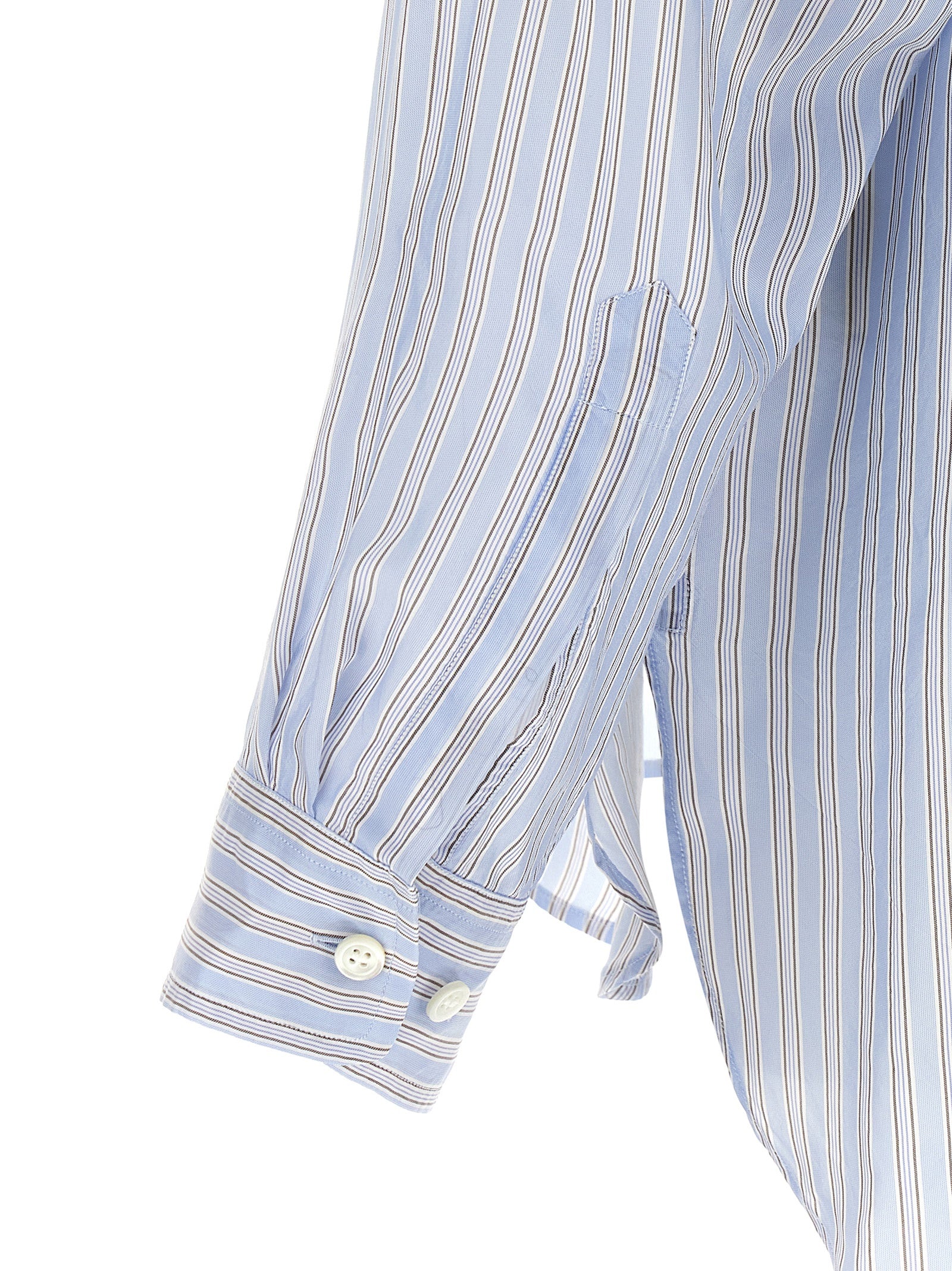 Croom shirt Light Blue Cupro Shirt, Blouse