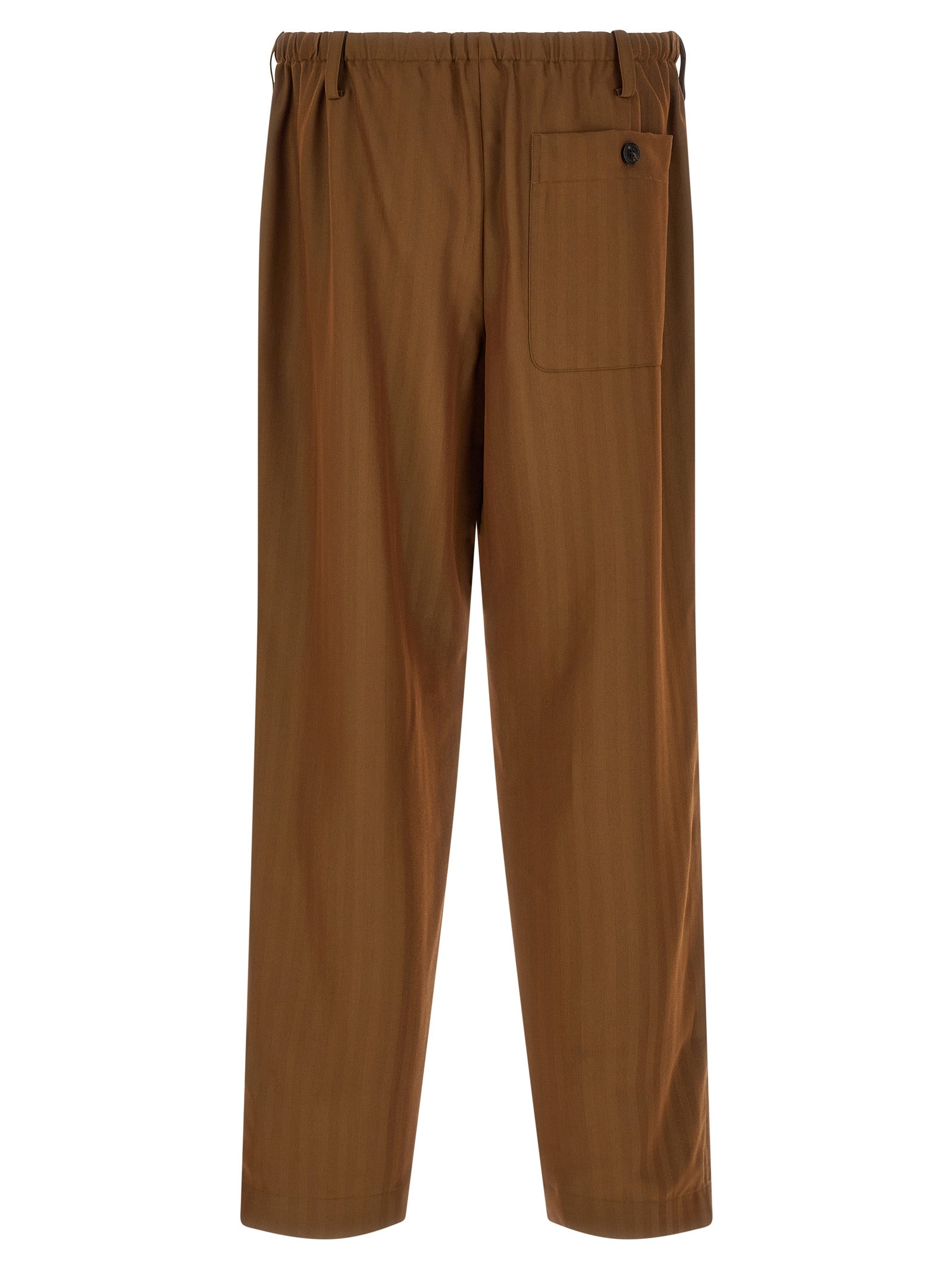 Penny Long Pants Brown Wool