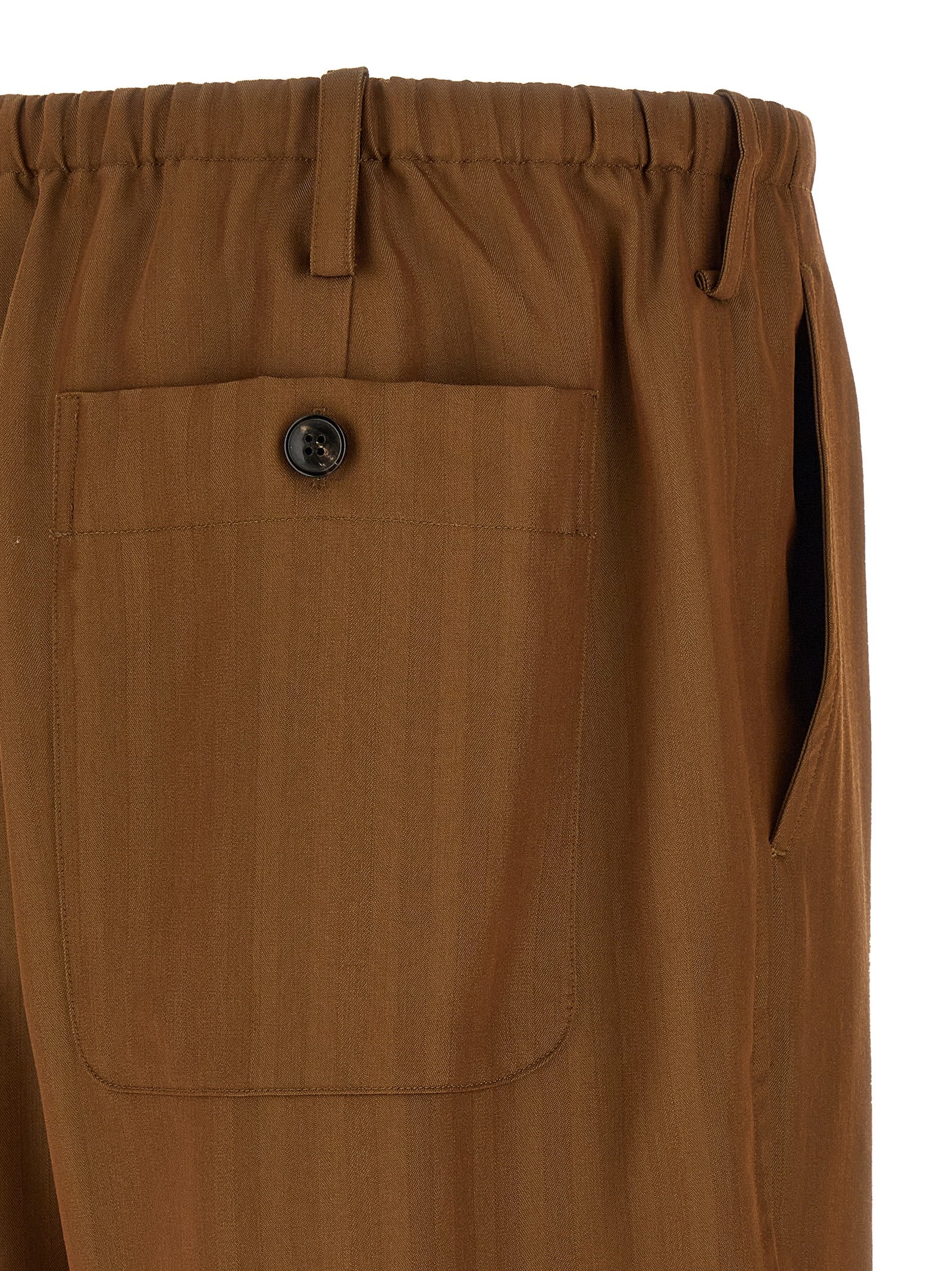 Penny Long Pants Brown Wool
