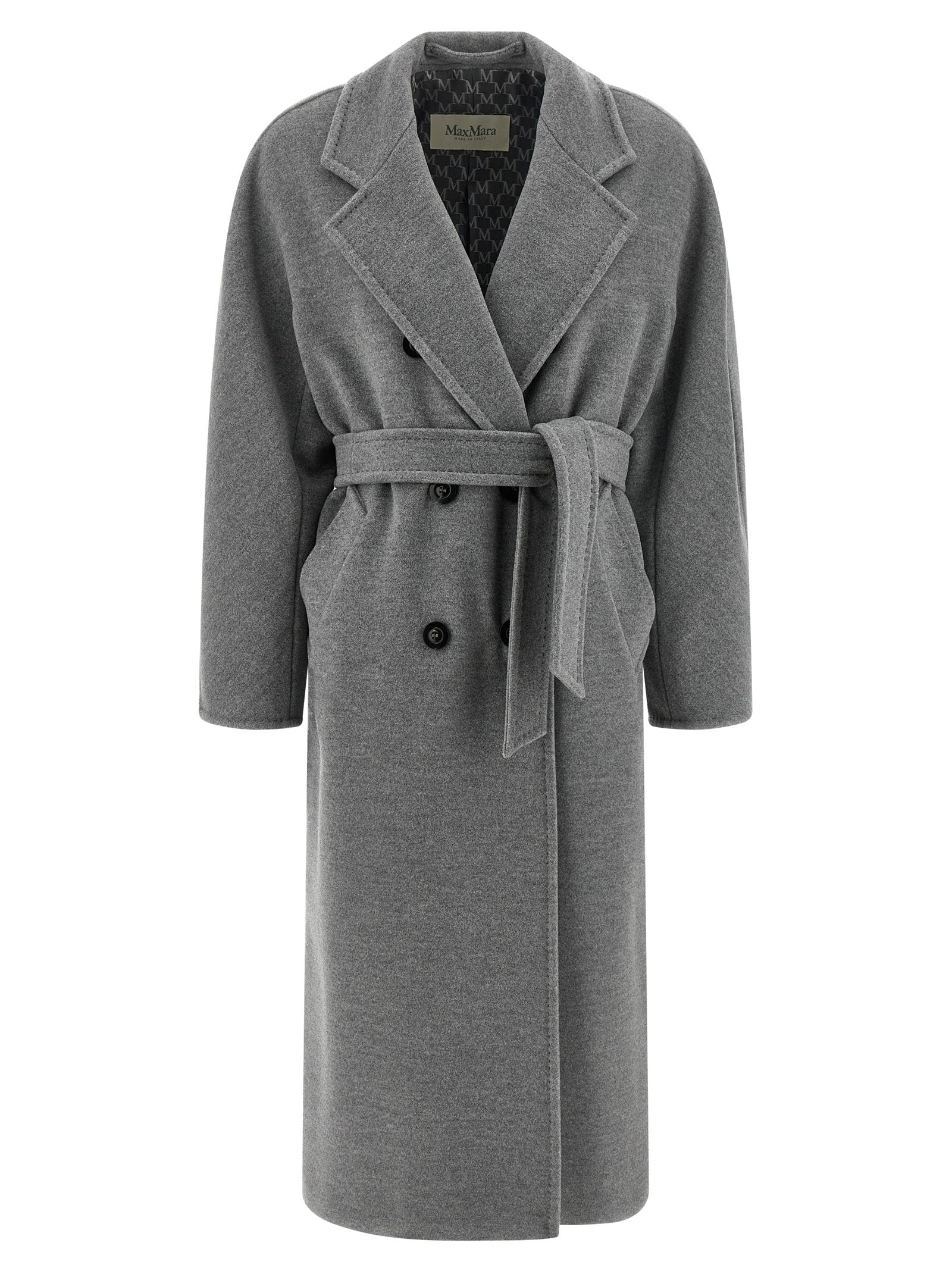 Madame - 101801 Icon Coat Gray Virgin Wool Cachemire Coats, Trench