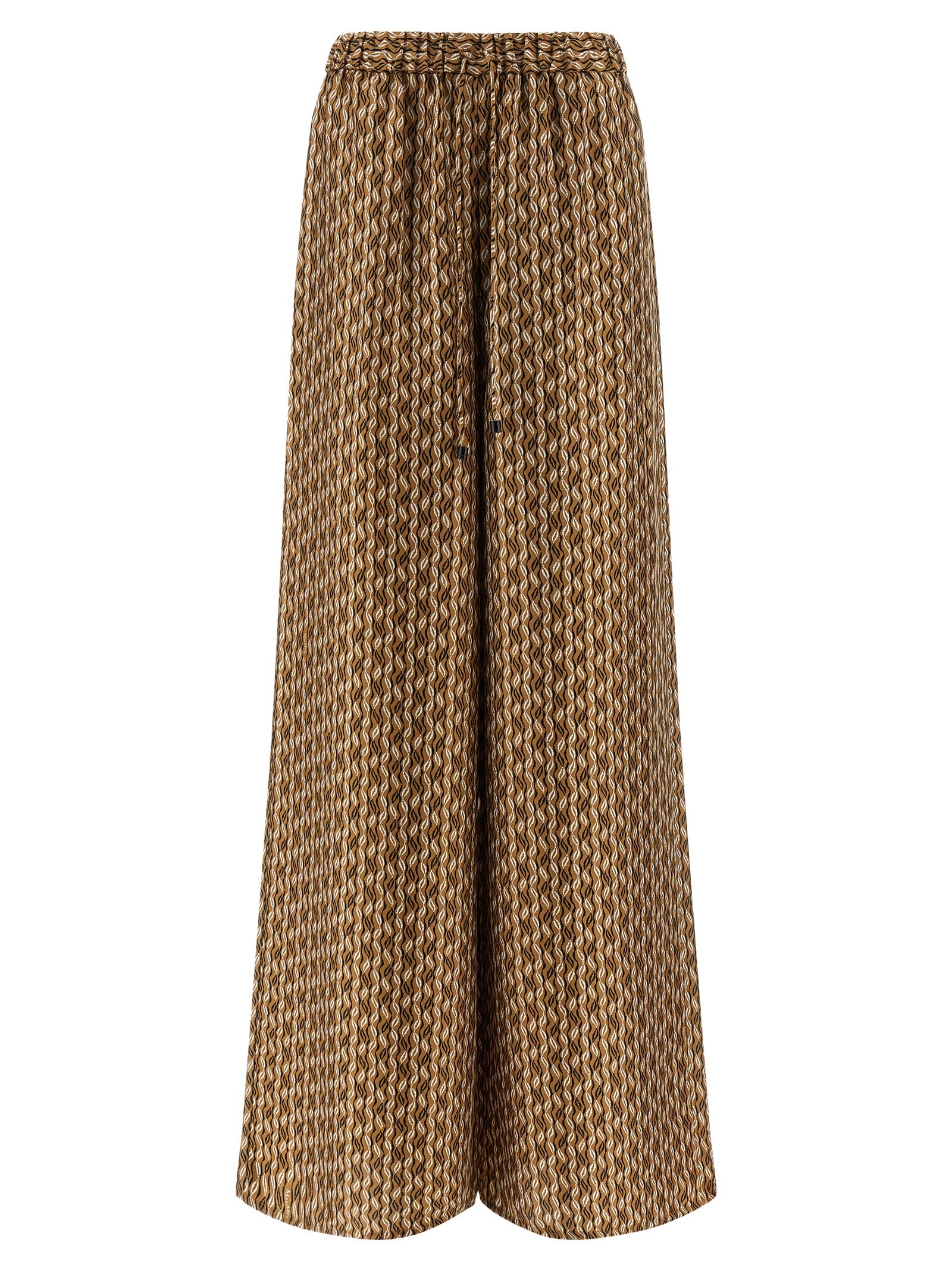 MxmClarino pants Brown Silk