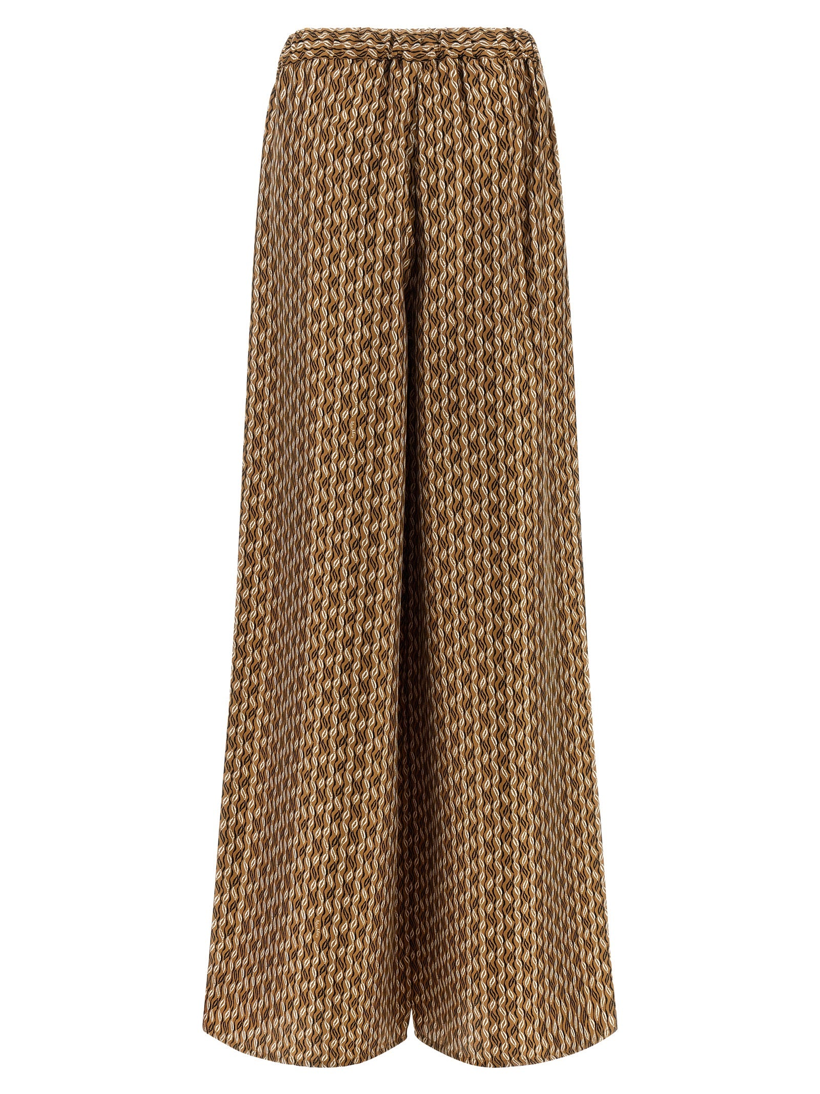 MxmClarino pants Brown Silk
