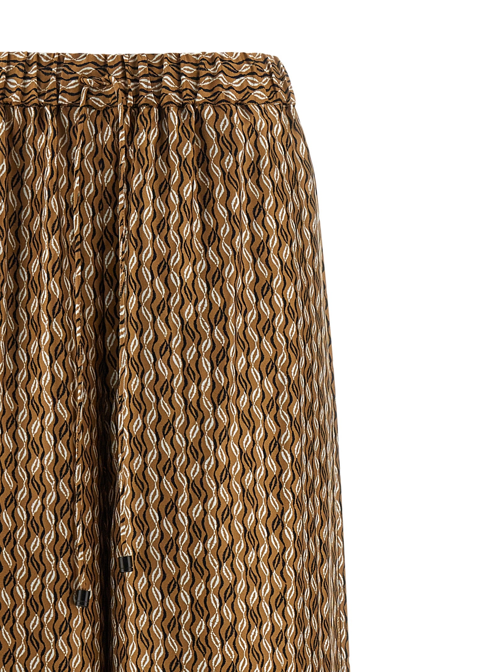 MxmClarino pants Brown Silk