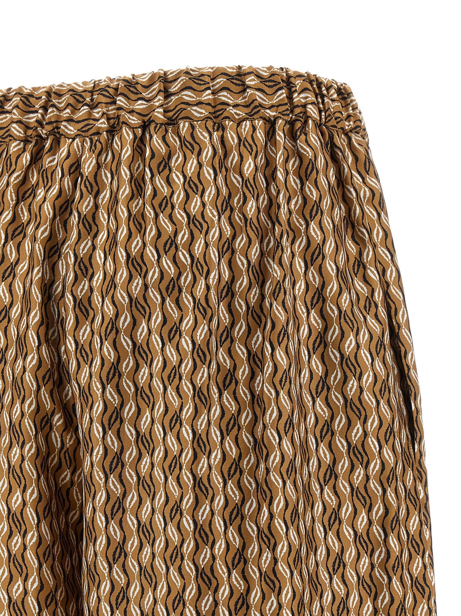 MxmClarino pants Brown Silk
