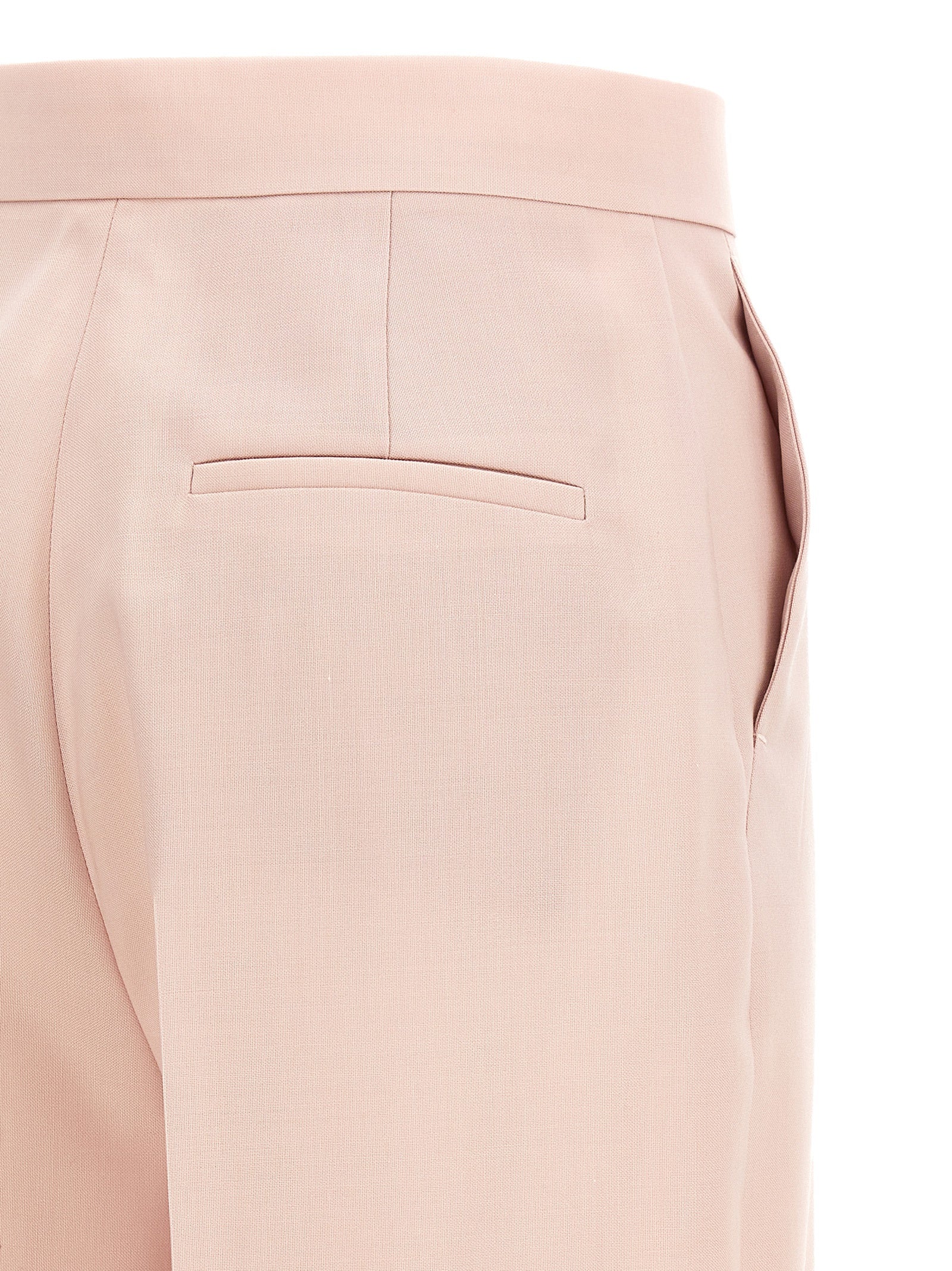 MxmGirone pants Pink Virgin Wool Mohair Silk