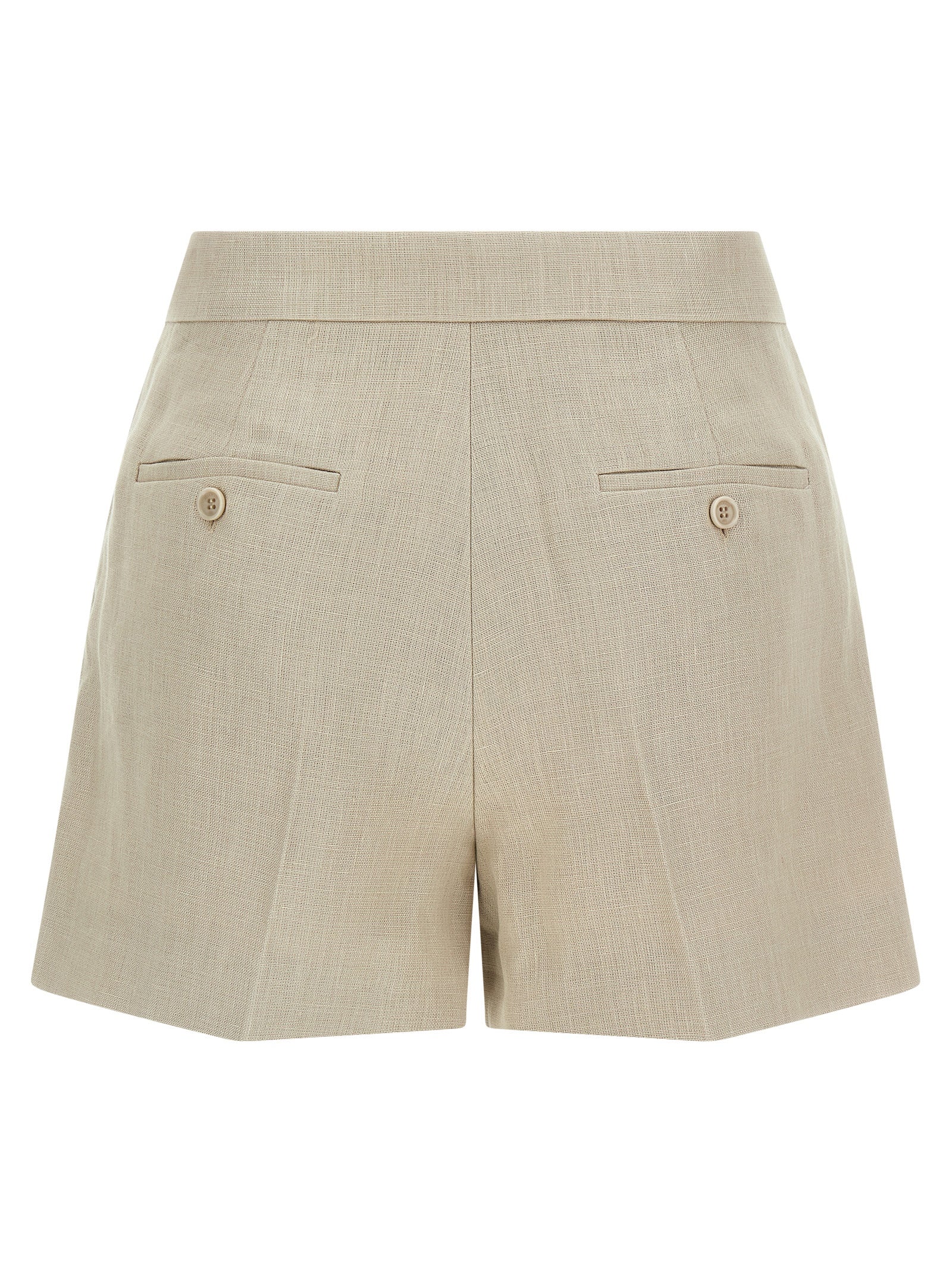 MxsLanda shorts Beige Linen Bermuda