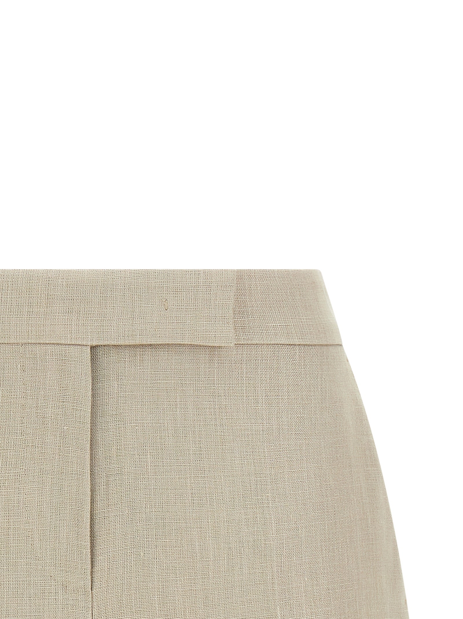 MxsLanda shorts Beige Linen Bermuda