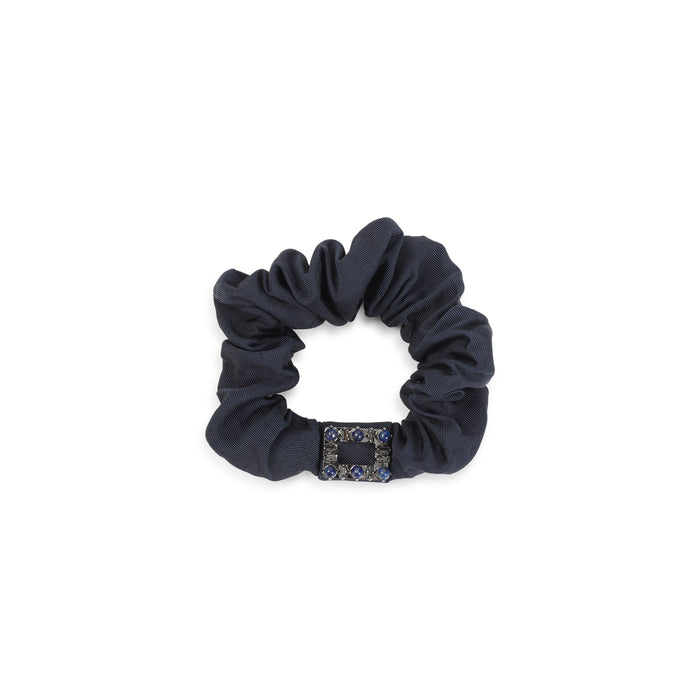 Tres Vivier Stone Scrunchie Blue Cotton Hat