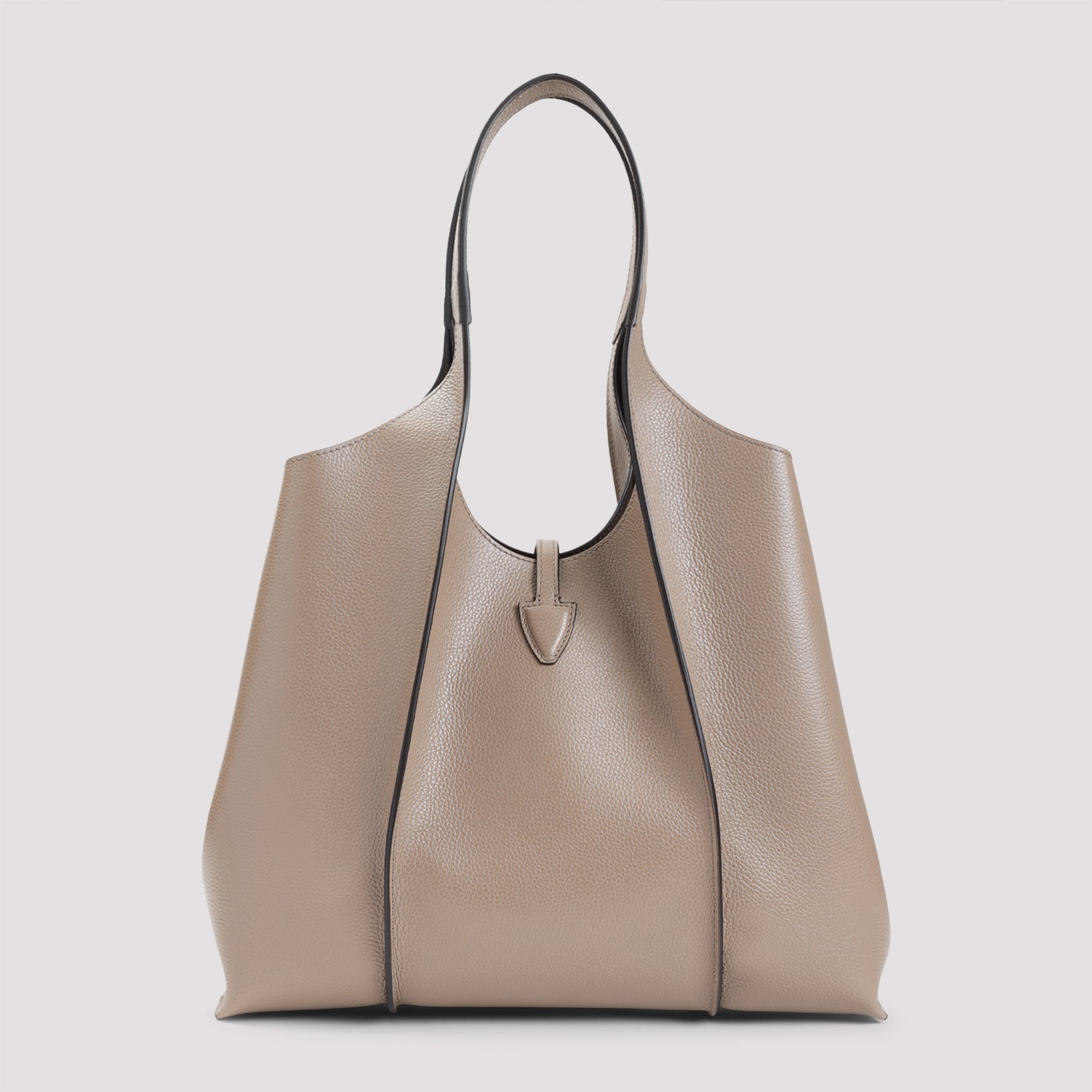 T Timeless Medium Shopping Bag Nude & Neutrals Grained Leather