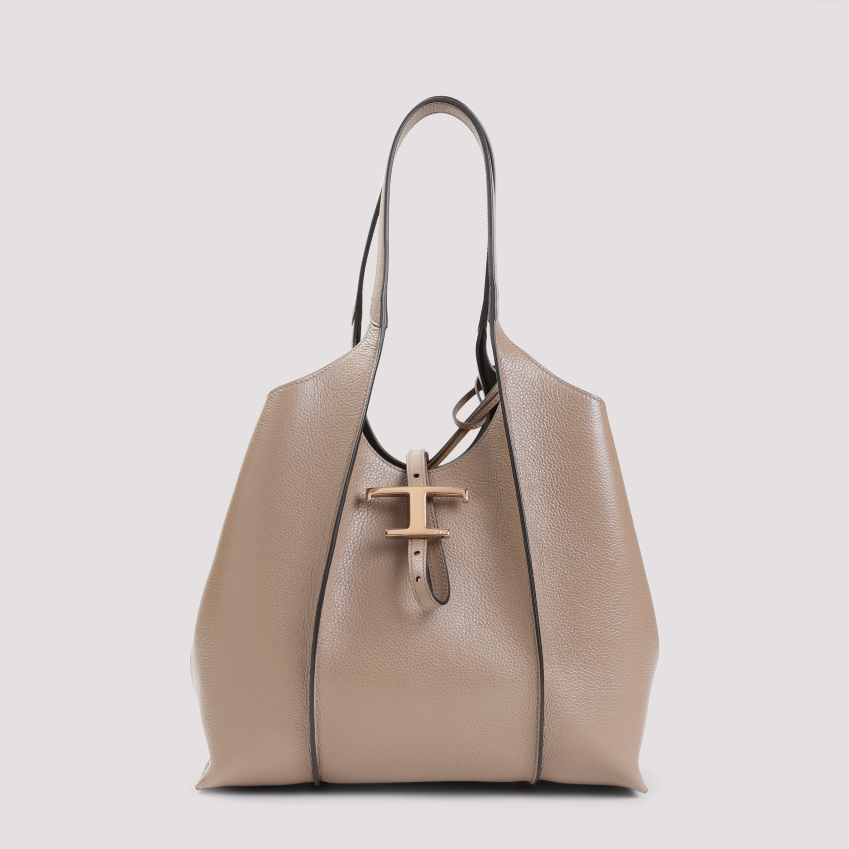 T Timeless Small Shopping Bag Nude & Neutrals Grained Calf Leather