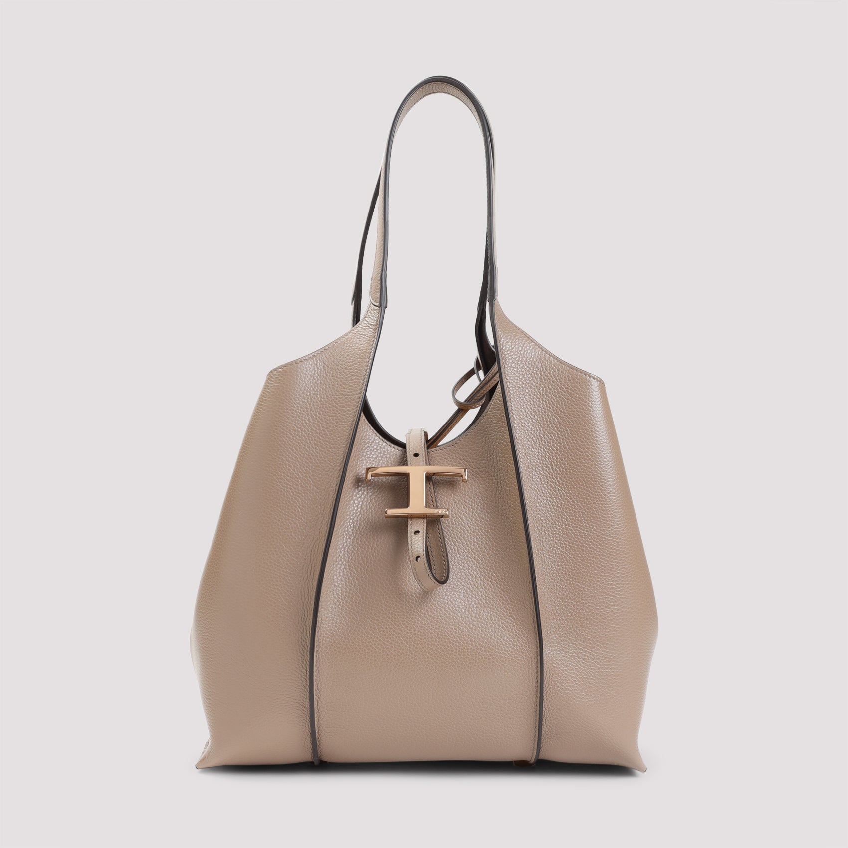 T Timeless Small Shopping Bag Nude & Neutrals Grained Calf Leather