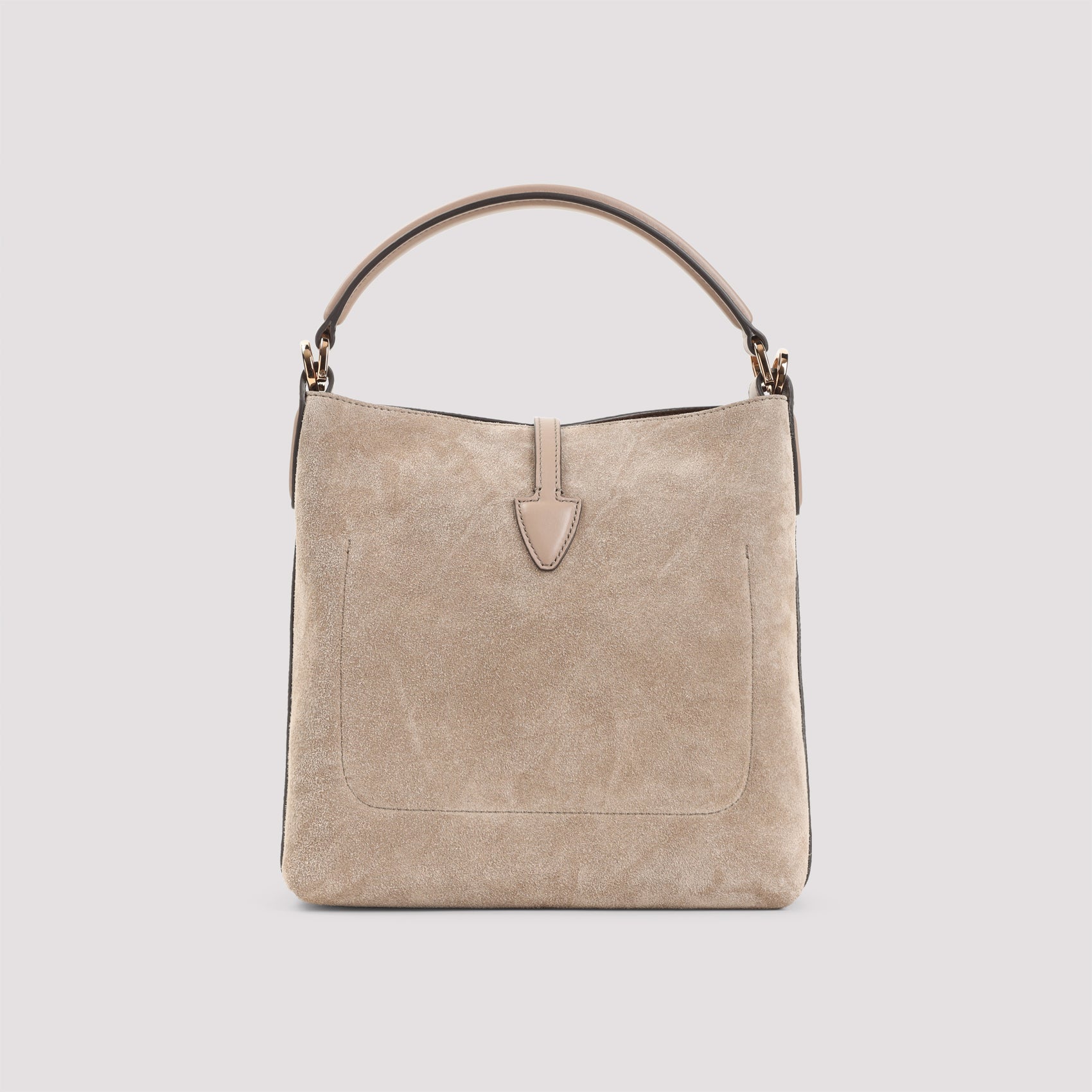 Bucket Bag Nude & Neutrals Suede Leather