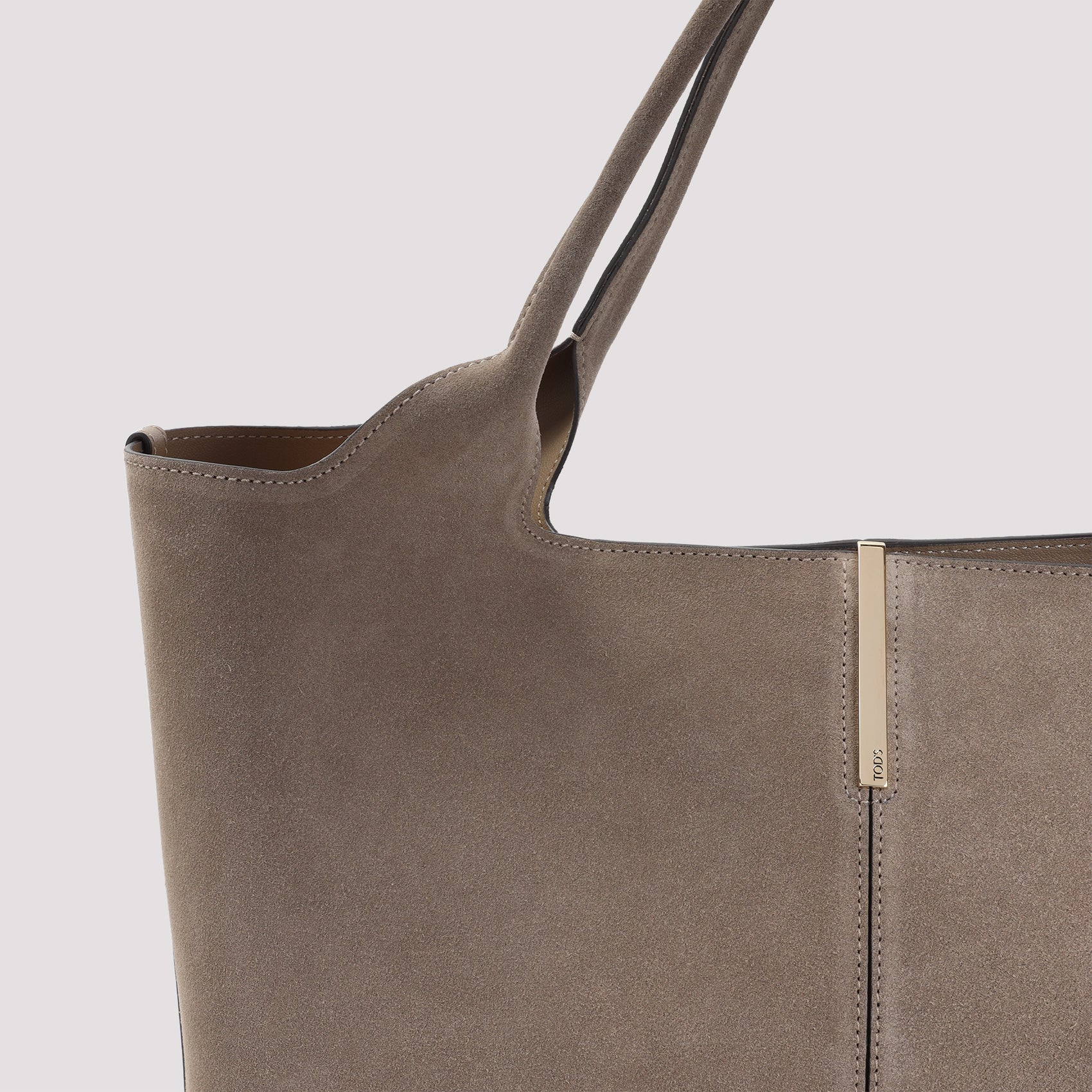 Ebr Shopping Bag Nude & Neutrals Suede Leather