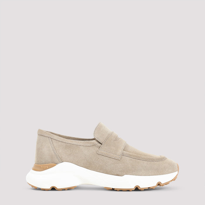 Sport Runner Nude & Neutrals Suede Leather Rubber Shoe