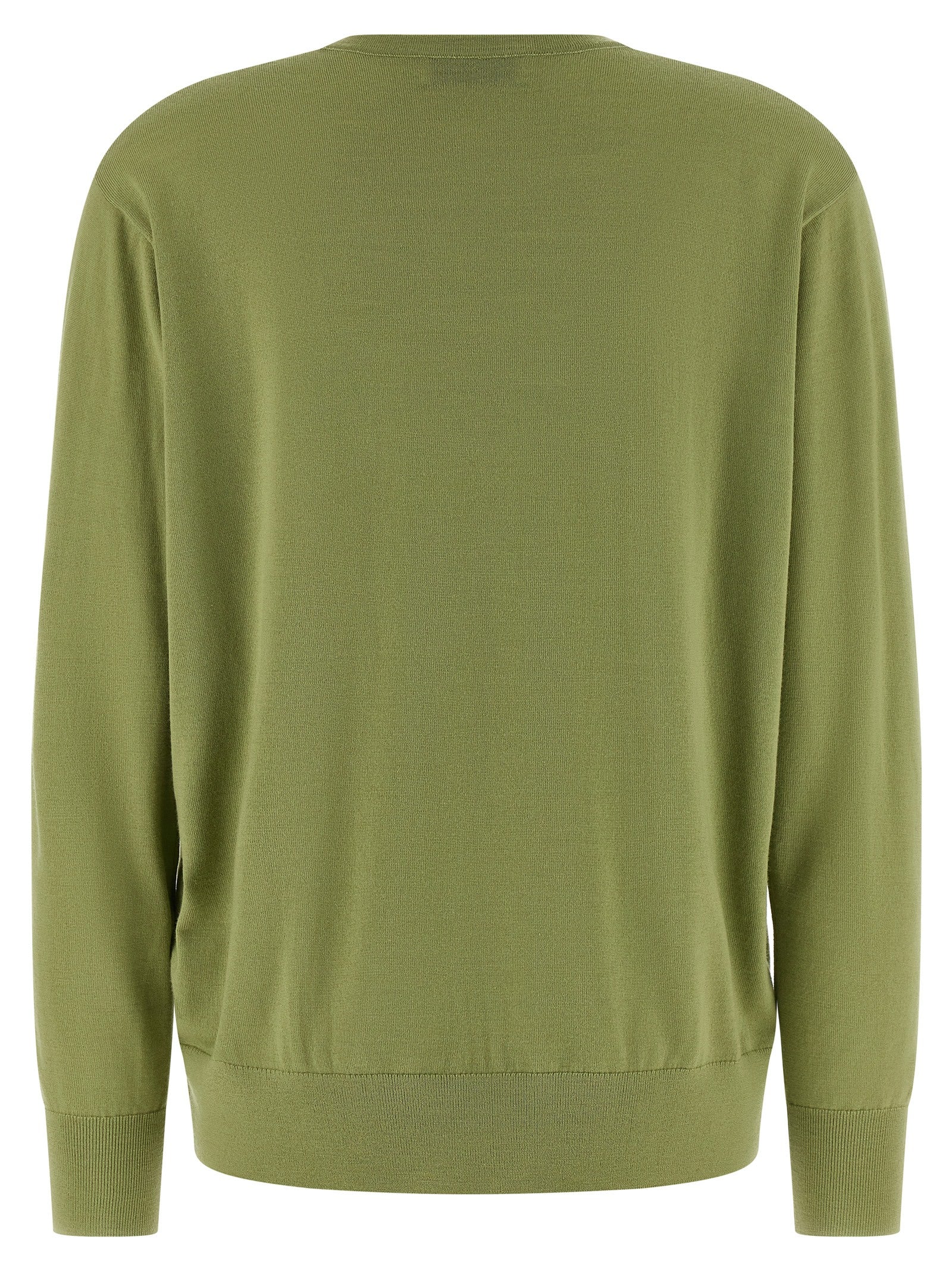 Tuomas sweater Green Merino Wool Sweater, Cardigans