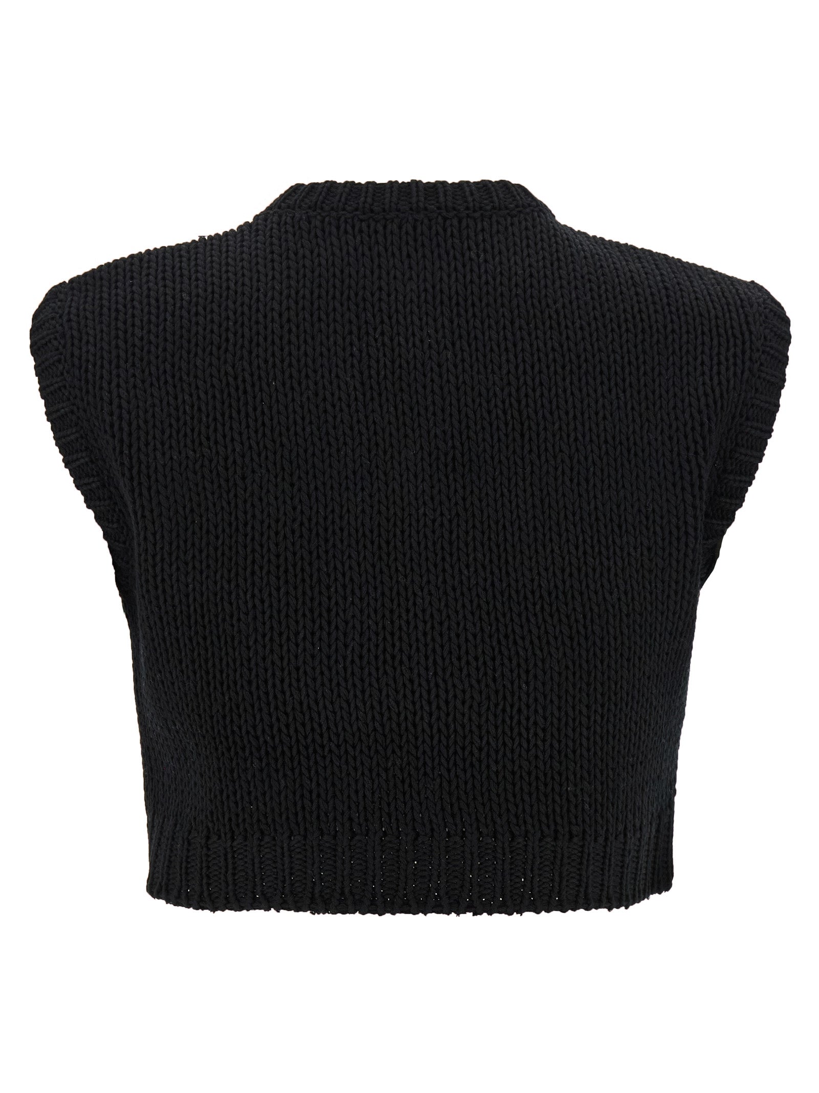 MxsVolto sweater Black Cotton Sweater, Cardigans