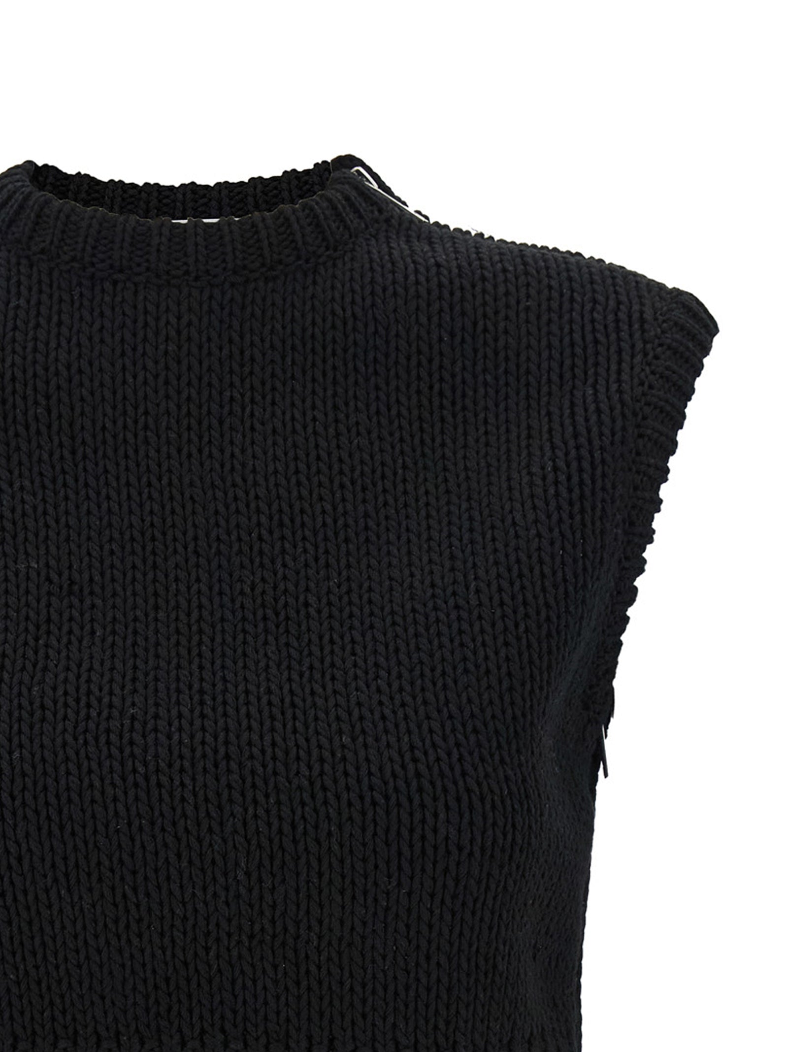 MxsVolto sweater Black Cotton Sweater, Cardigans